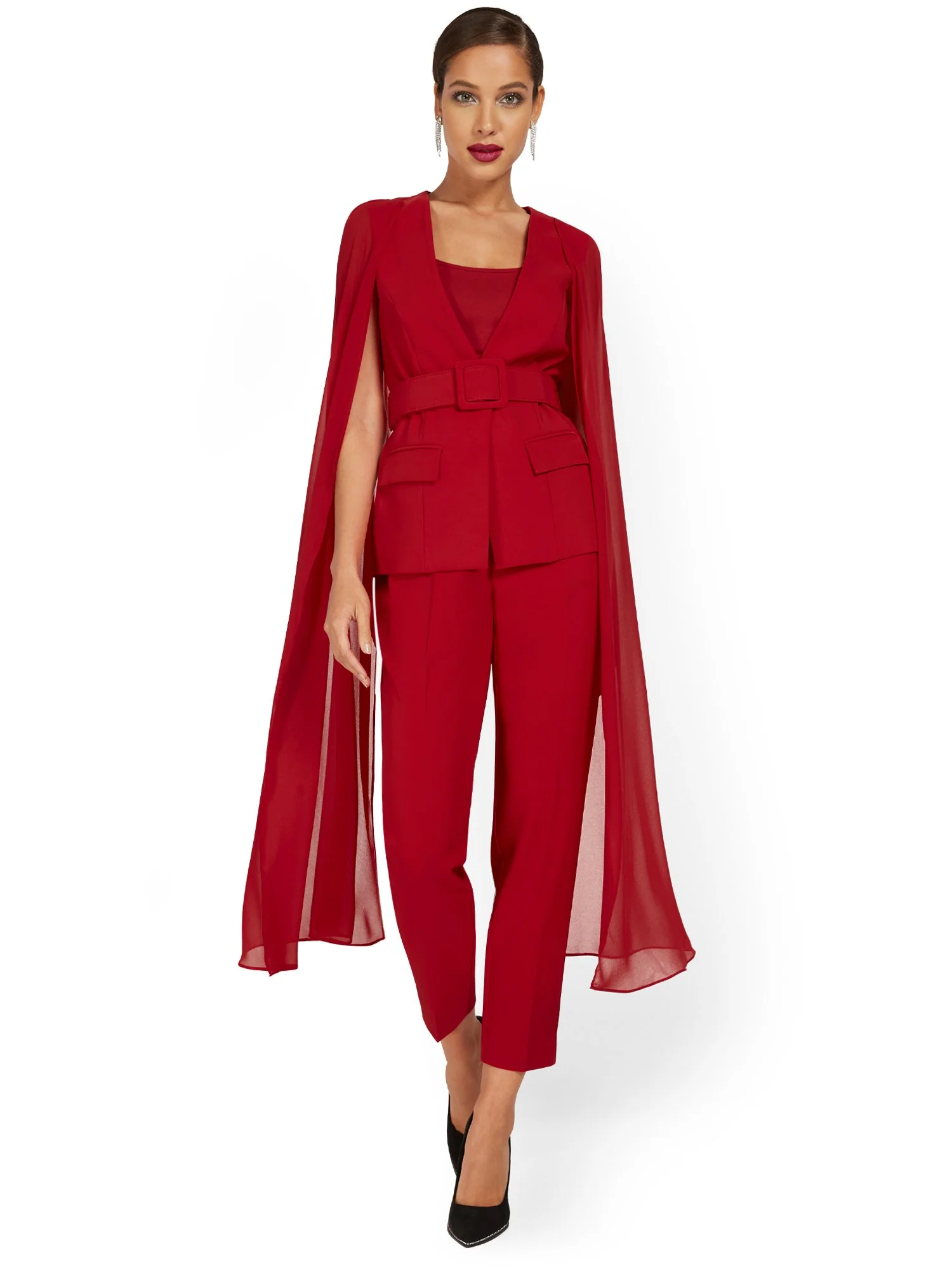 Belted Cape Jacket - Image 5