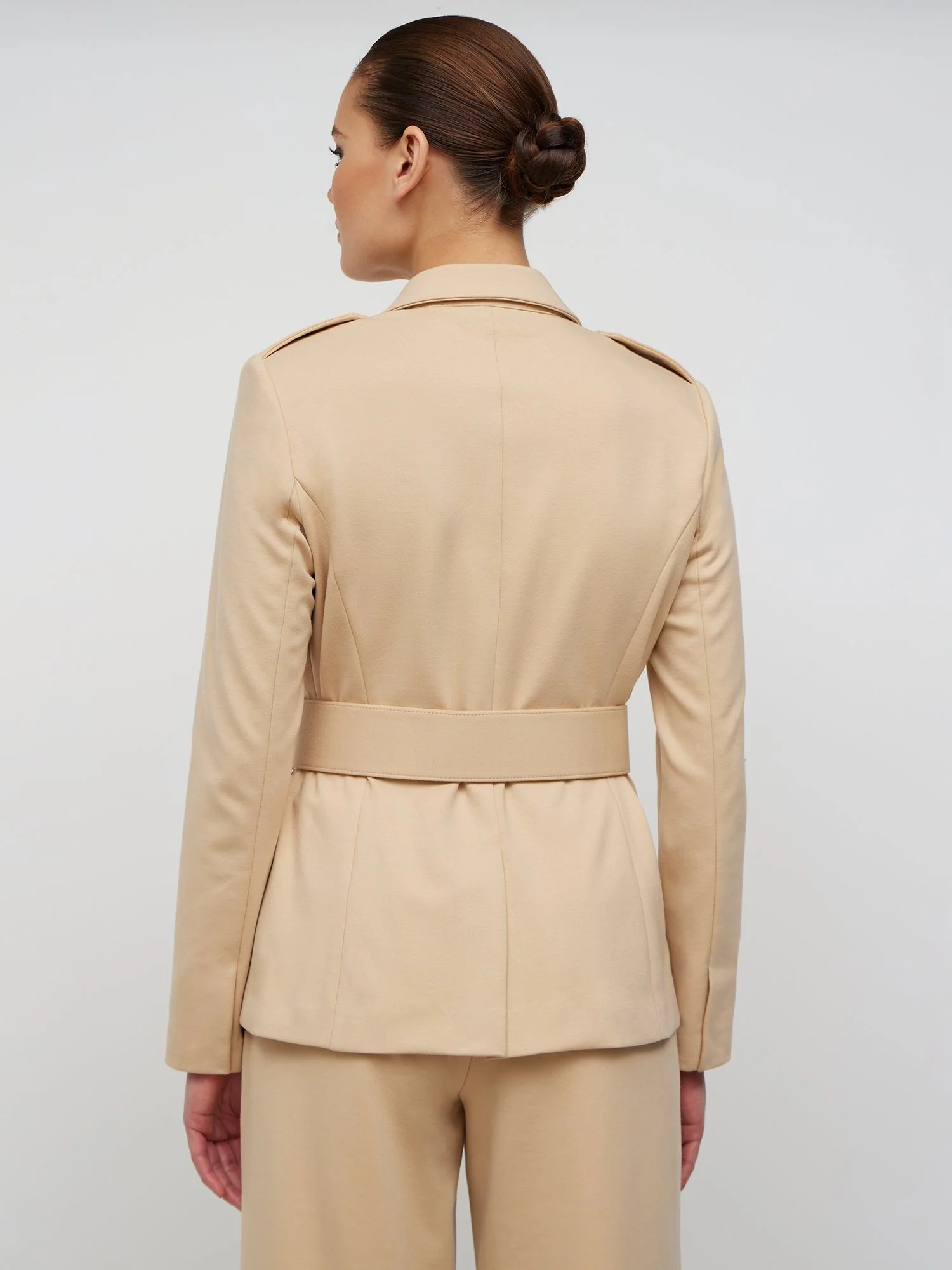 Belted Double-Breasted Ponte Blazer - Superflex - Image 2
