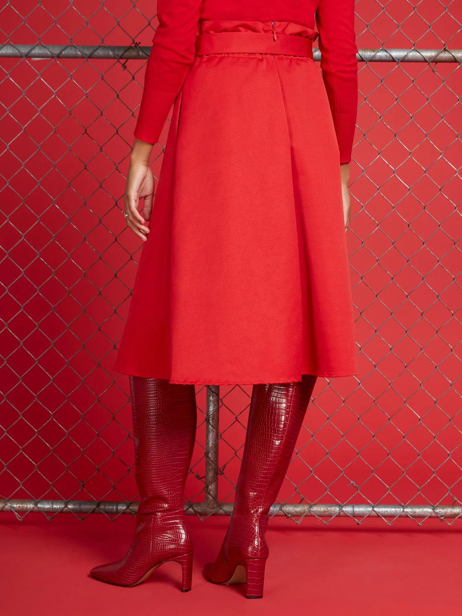 Belted Full Skirt - Image 3