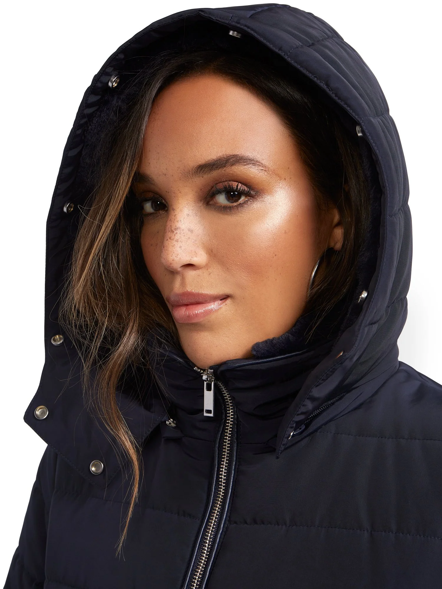 Belted & Hooded Puffer Jacket - Image 34
