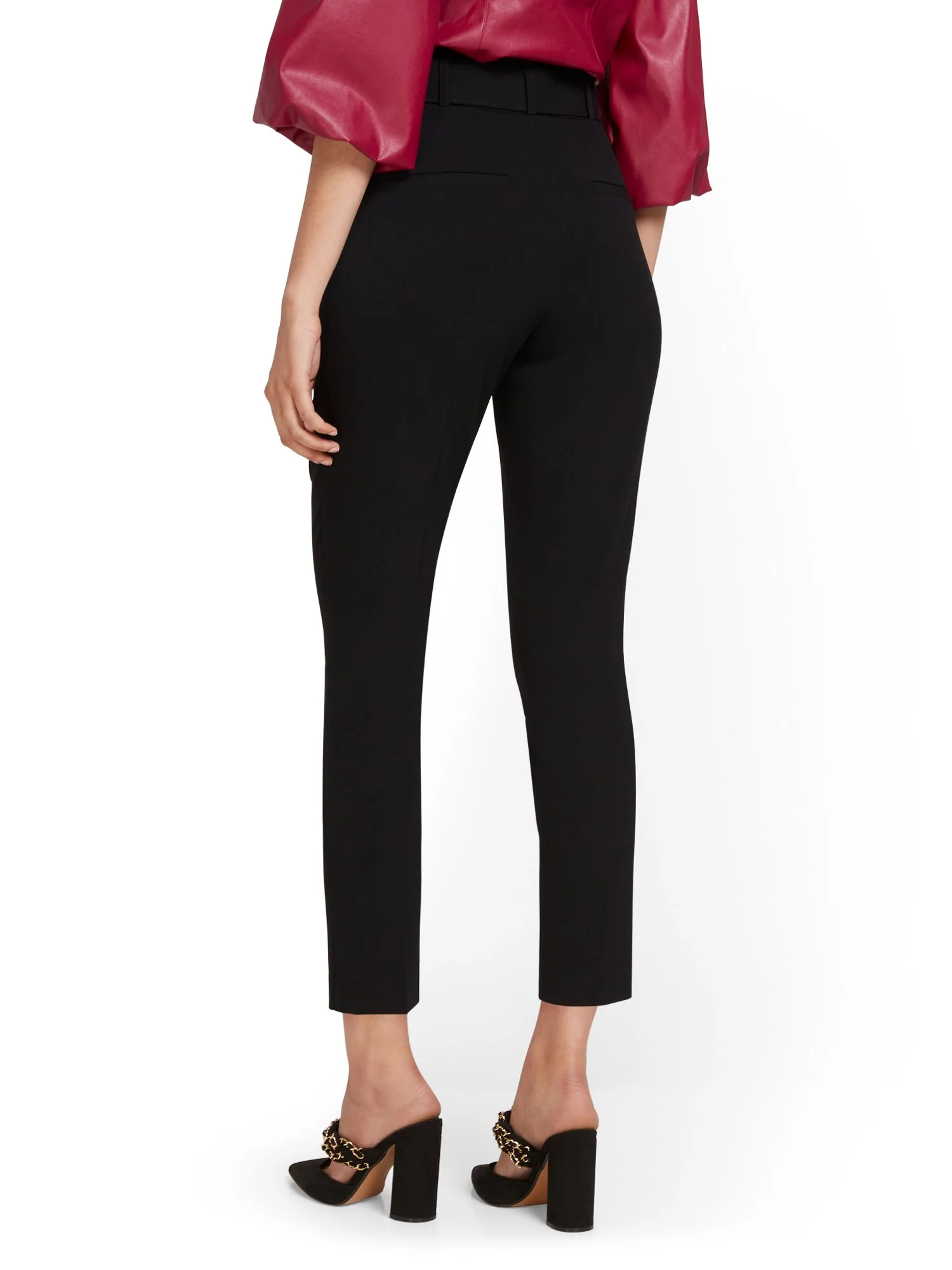 Belted Slim-Leg Ankle Pant - Image 3