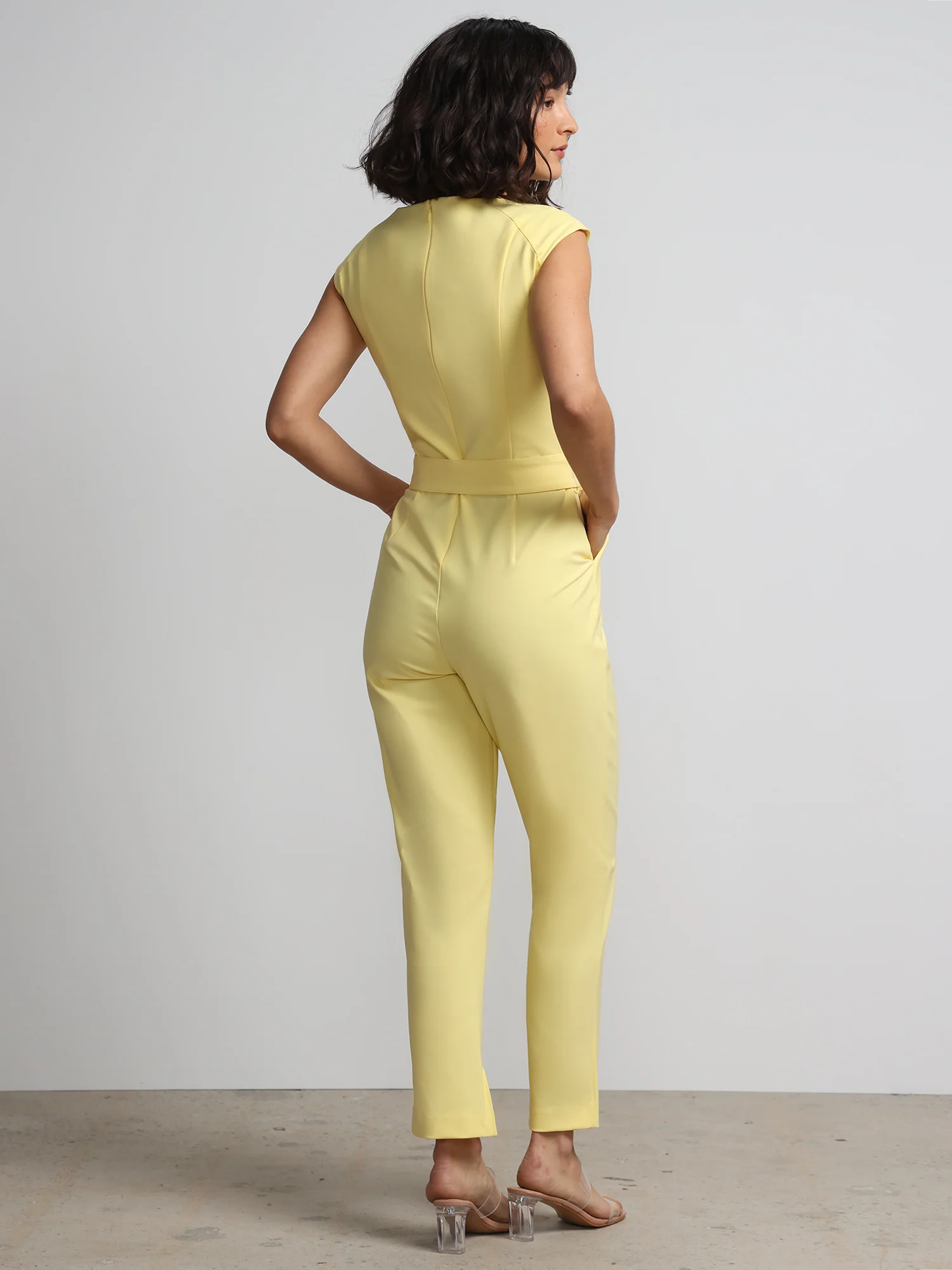 Belted Square-Neck Jumpsuit - Fit To Flatter - Image 3
