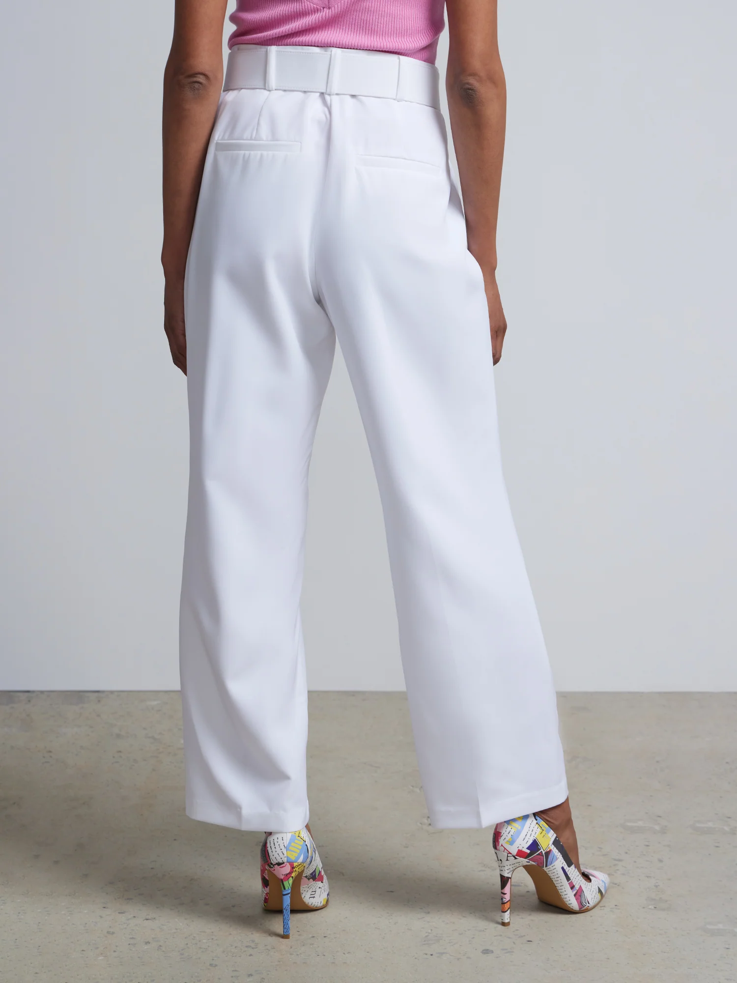 Belted Straight-Leg Ankle Pant - Image 3