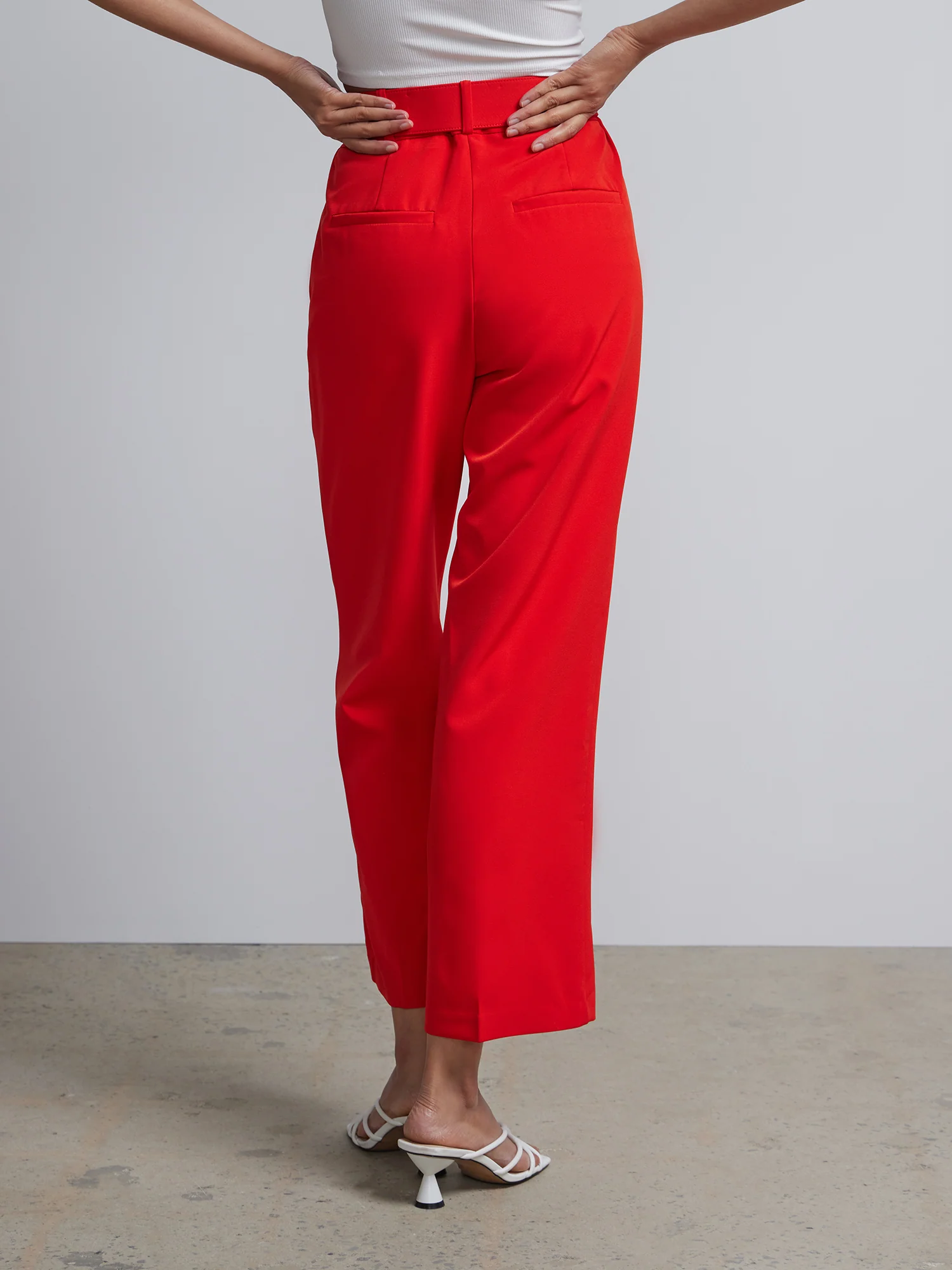 Belted Straight-Leg Ankle Pant - Image 8