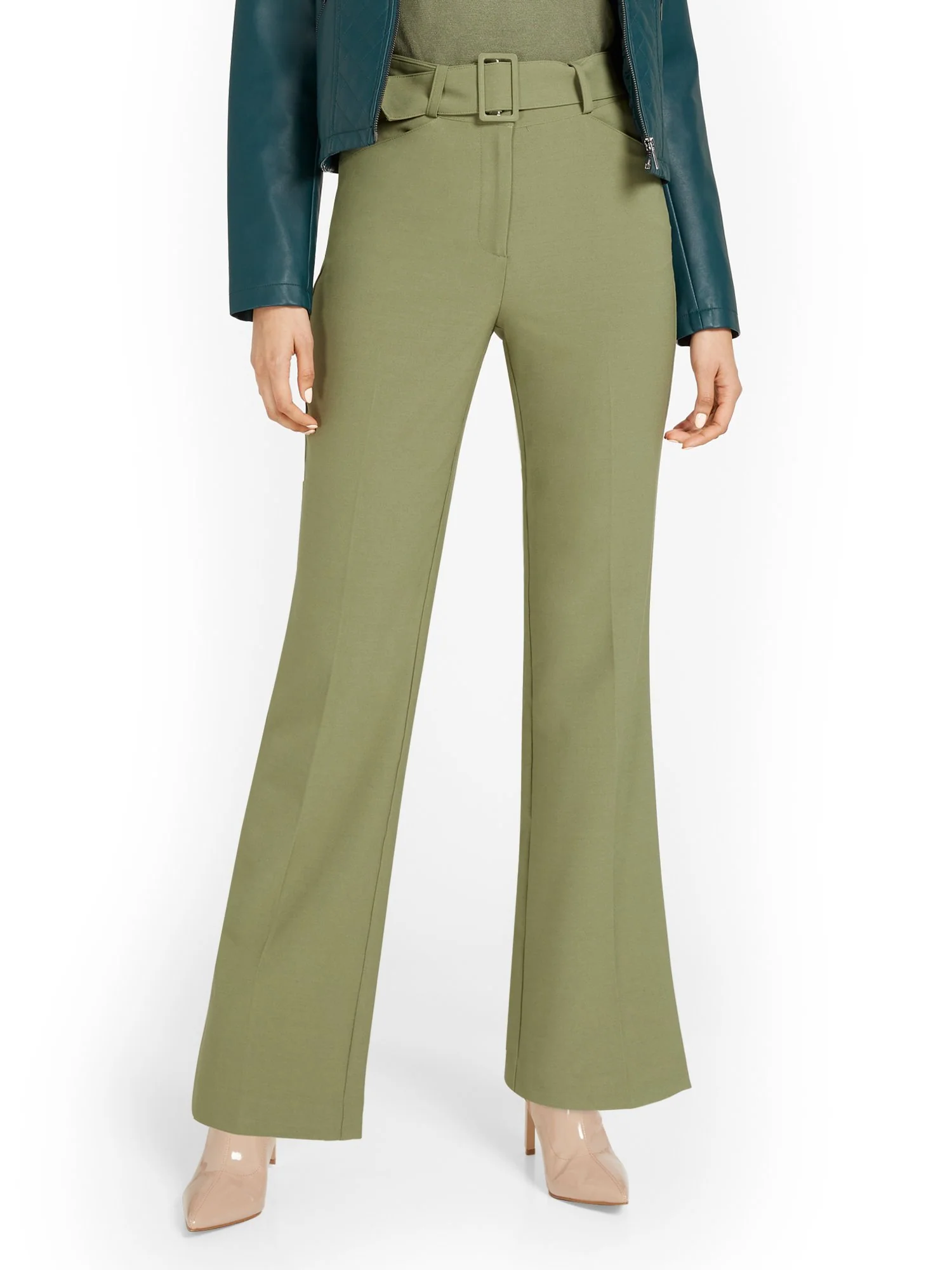 Belted Straight-Leg Pant - Essential Stretch - Image 7