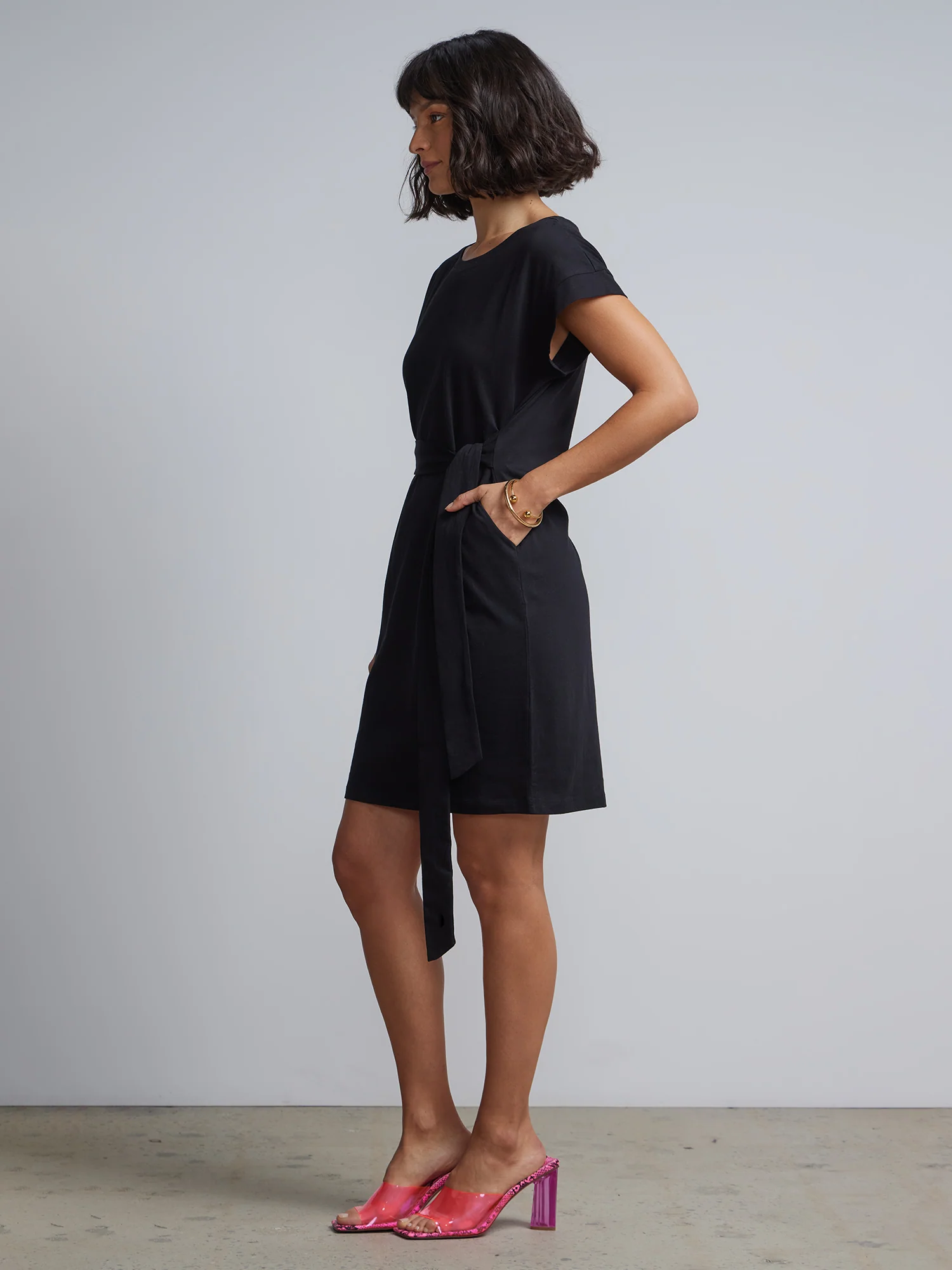 Belted T-Shirt Dress - Image 2