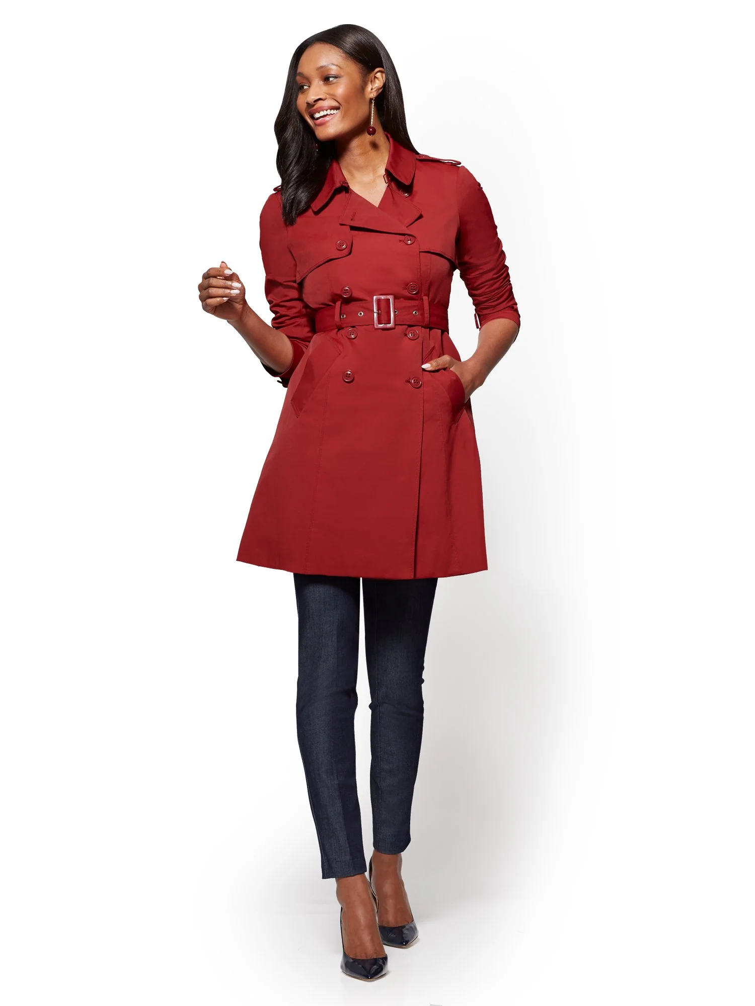 Belted Trenchcoat - 7th Avenue - Image 36