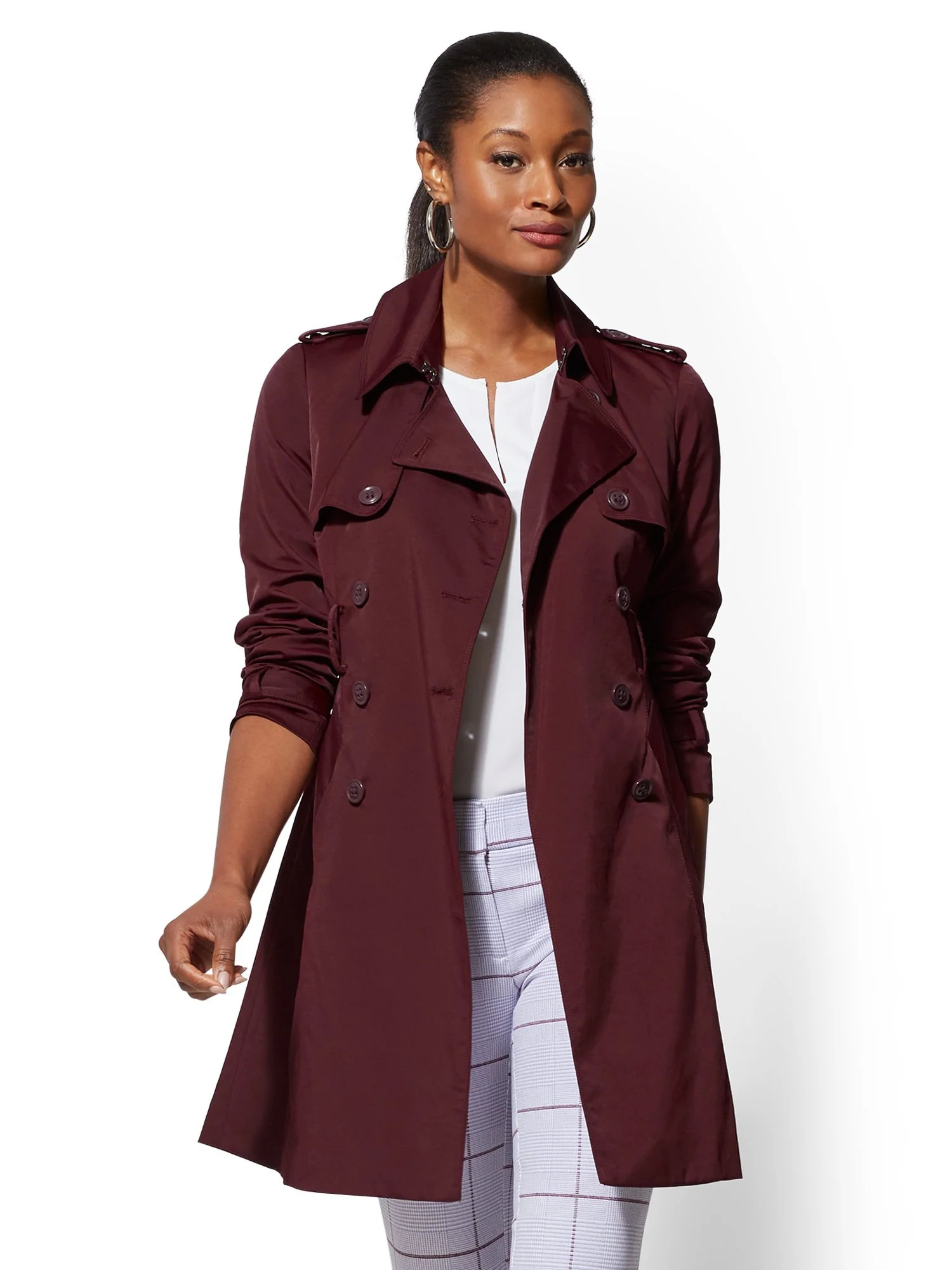 Belted Trenchcoat - 7th Avenue - Image 55