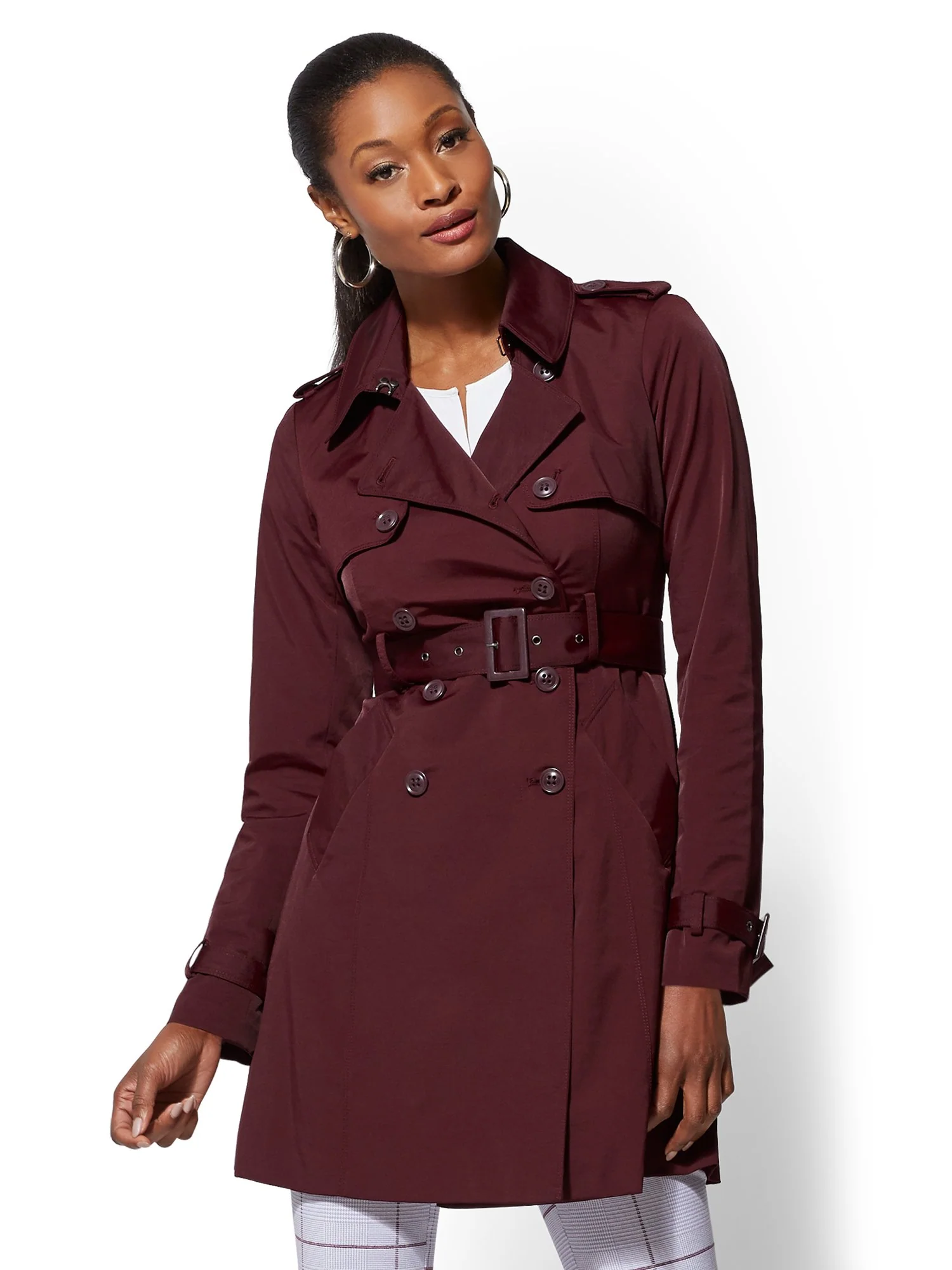 Belted Trenchcoat - 7th Avenue - Image 58