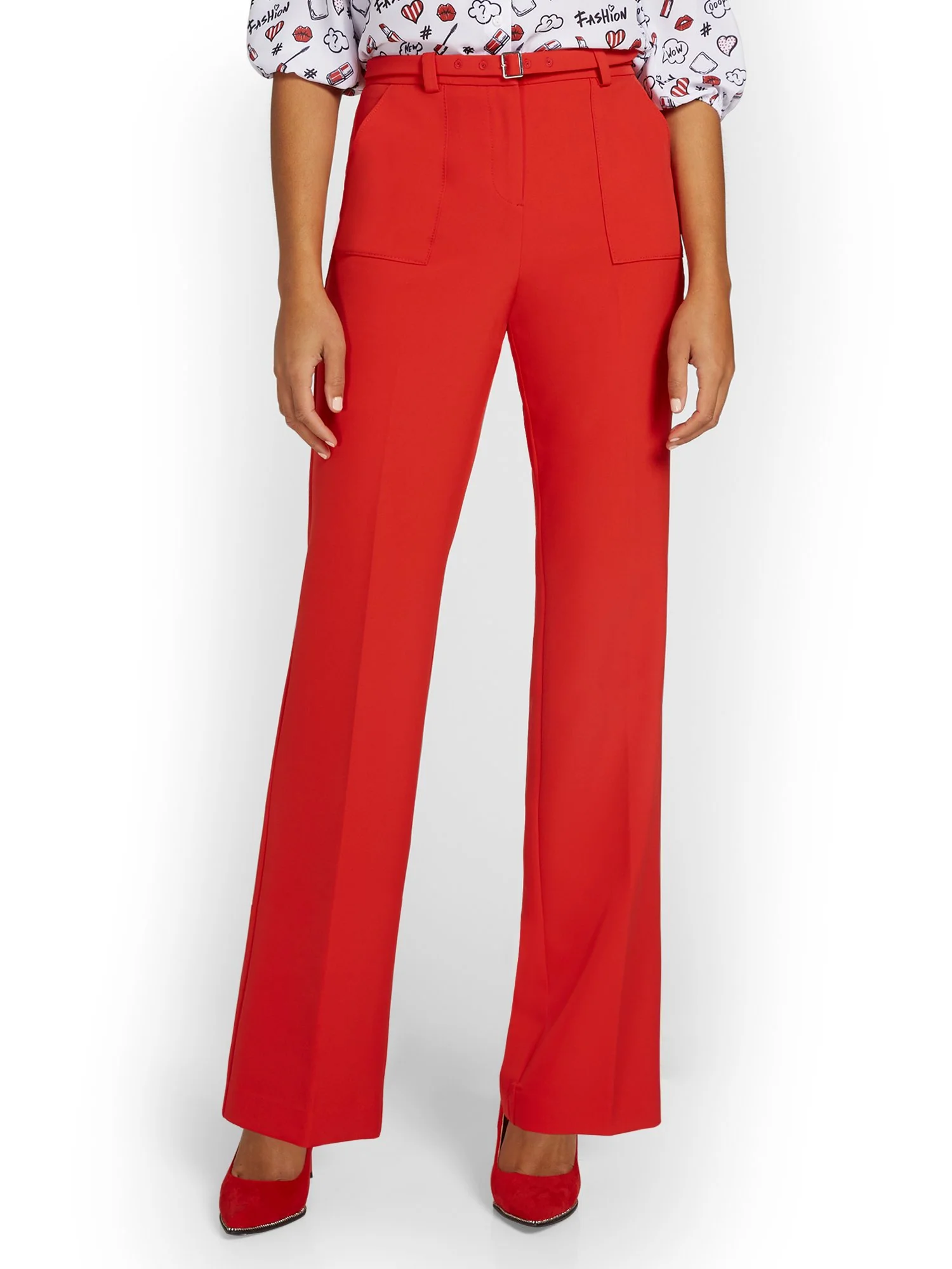Belted Wide-Leg Pant - Image 6