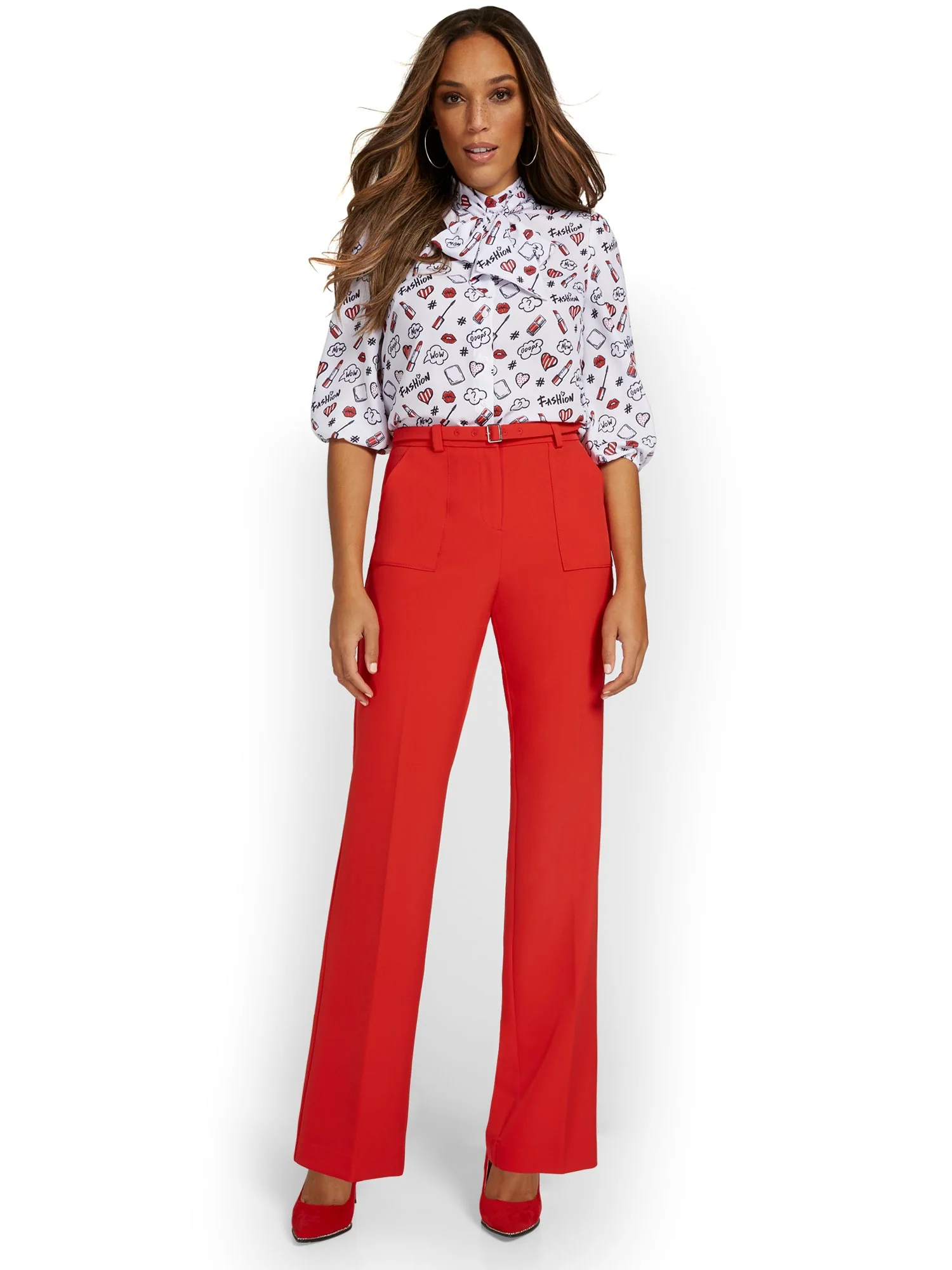 Belted Wide-Leg Pant - Image 8