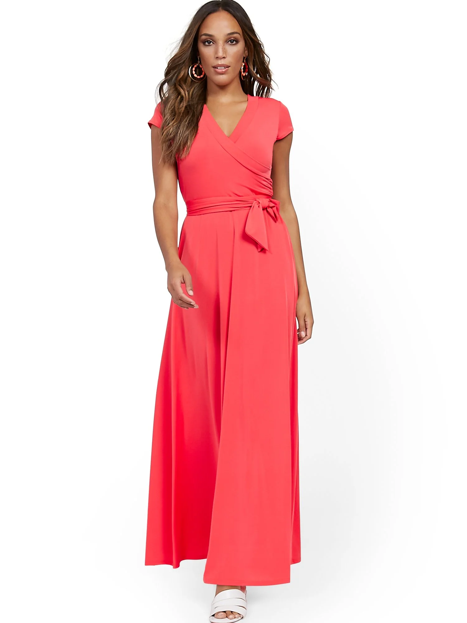 Belted Wrap Maxi Dress - Image 8