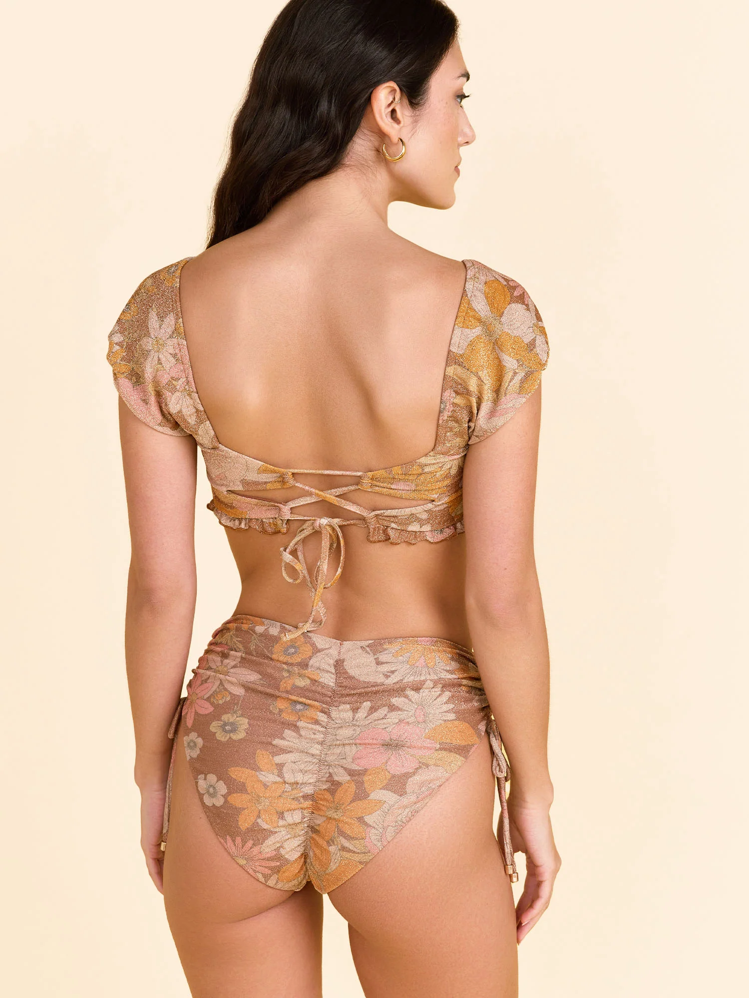 Beverly High Waist Bottom, Retro Floral - Power 2 The Flower - Image 4