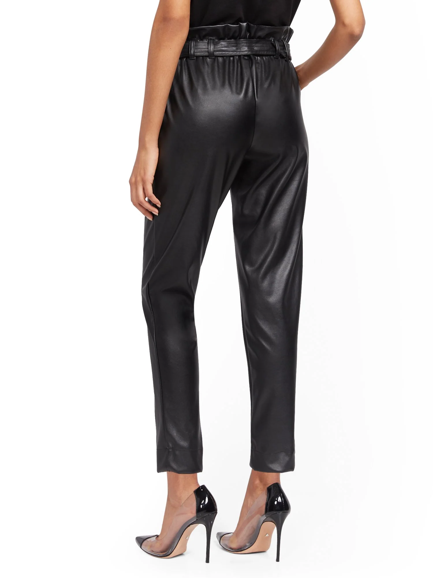 Black Faux-Leather Pant - Image 3