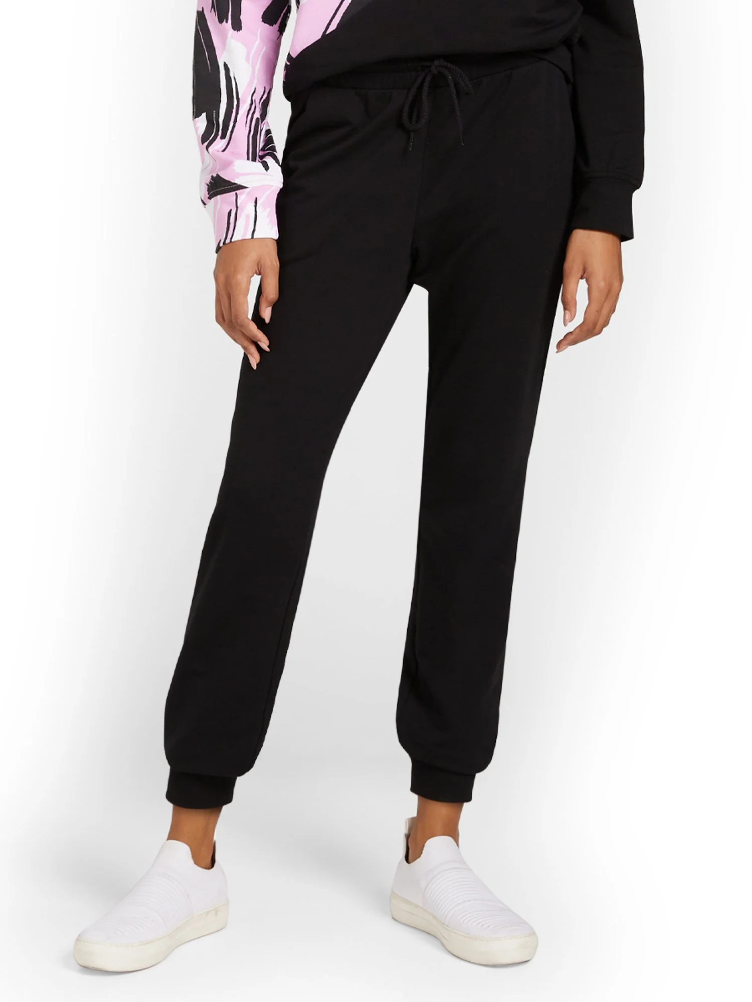 Black French Terry Jogger Pant - Image 2