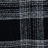 Black Plaid Belted Flyaway Trenchcoat - Image 3