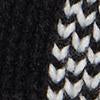 Black & White Check-Print Pom-Pom Knit Hat - Image 2