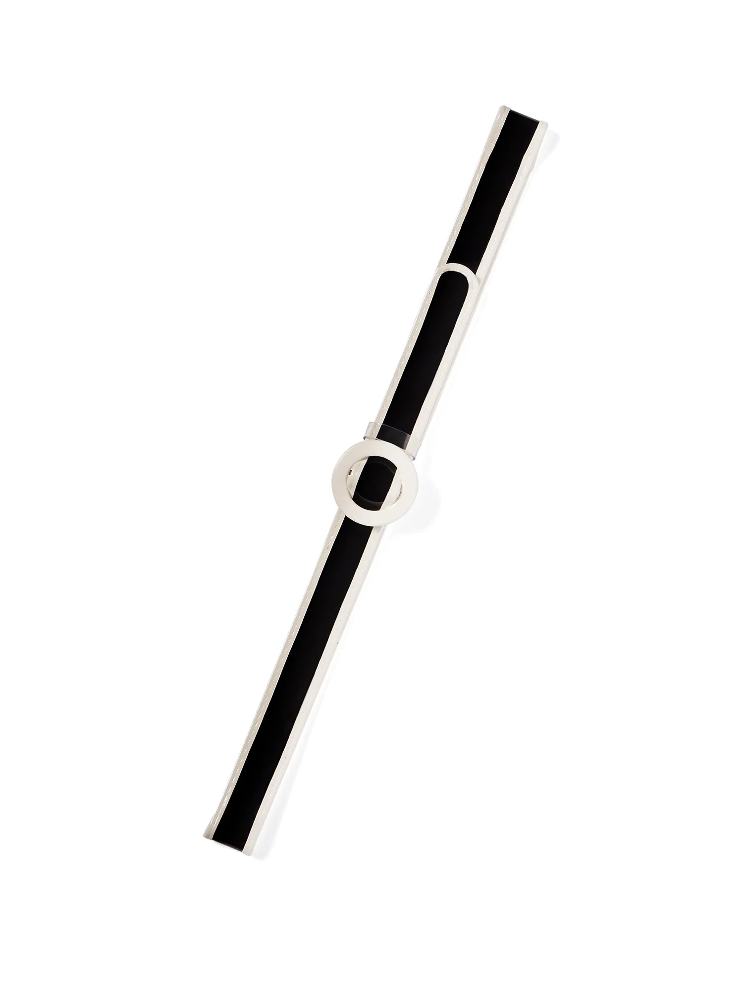 Black & White Piped Belt