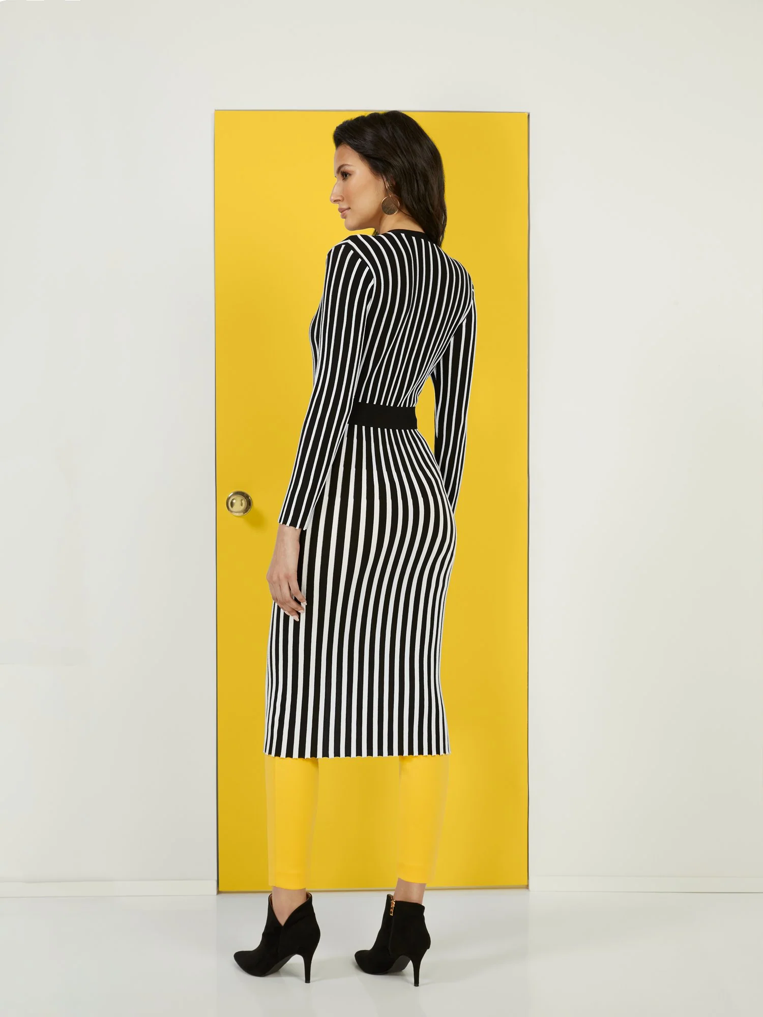 Black & White Striped Duster - Image 3