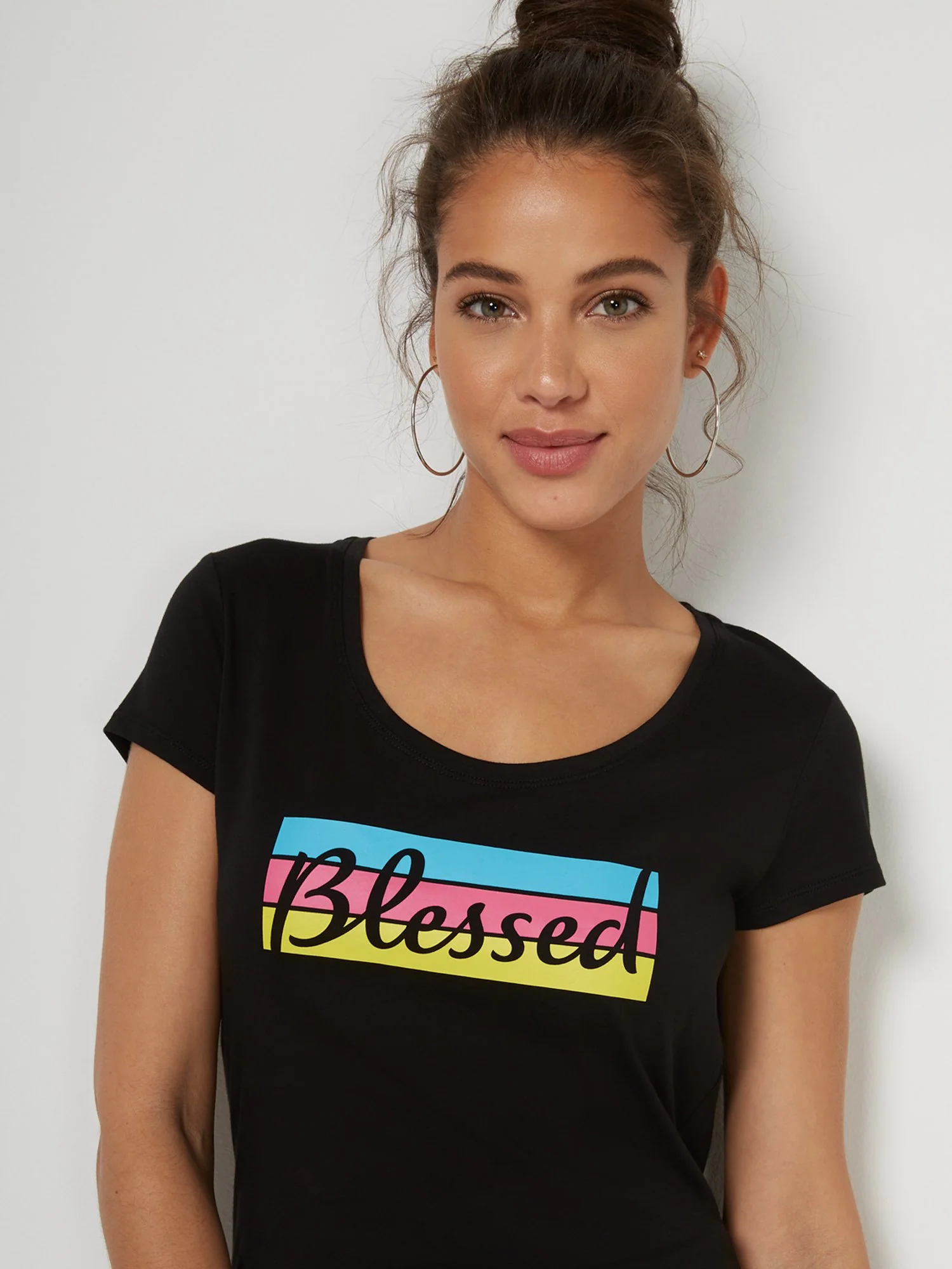 Blessed Stripe Graphic Tee - Image 2