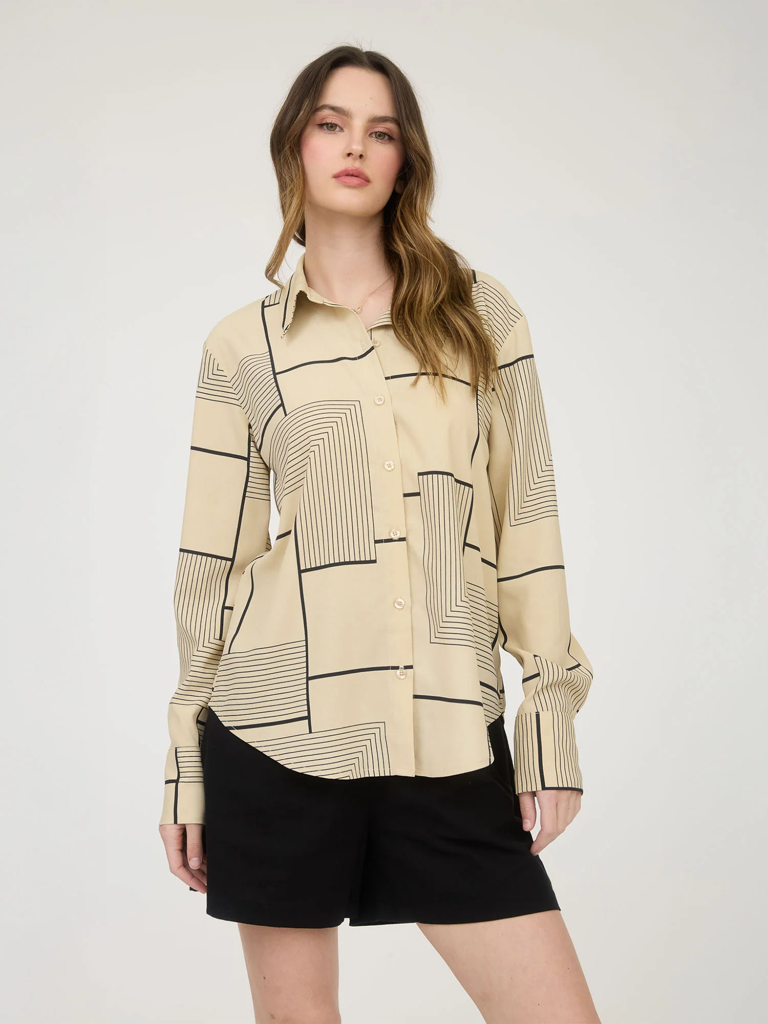 Block Printed Button Down Shirt - Image 3