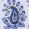 Blue Medallion-Print Halter Blouse - Image 4