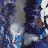Blue Multi Yarn Fringe Scarf - Sweet Pea - Image 3