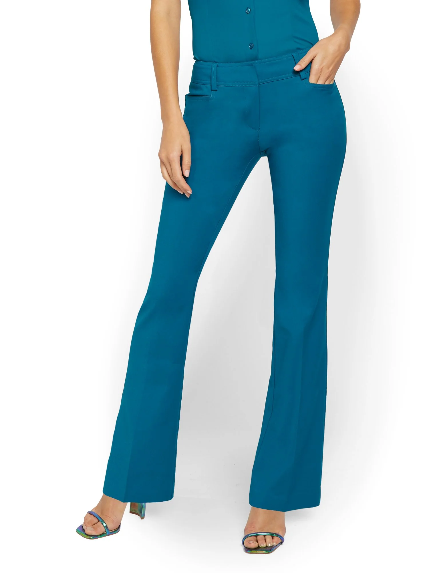Bootcut Pant - Signature - All-Season Stretch - 7th Avenue - Image 9