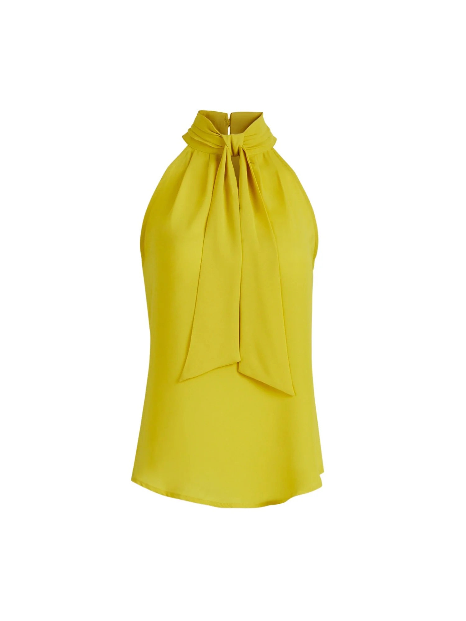 Bow-Accent Halter Blouse - 7th Avenue - Image 4