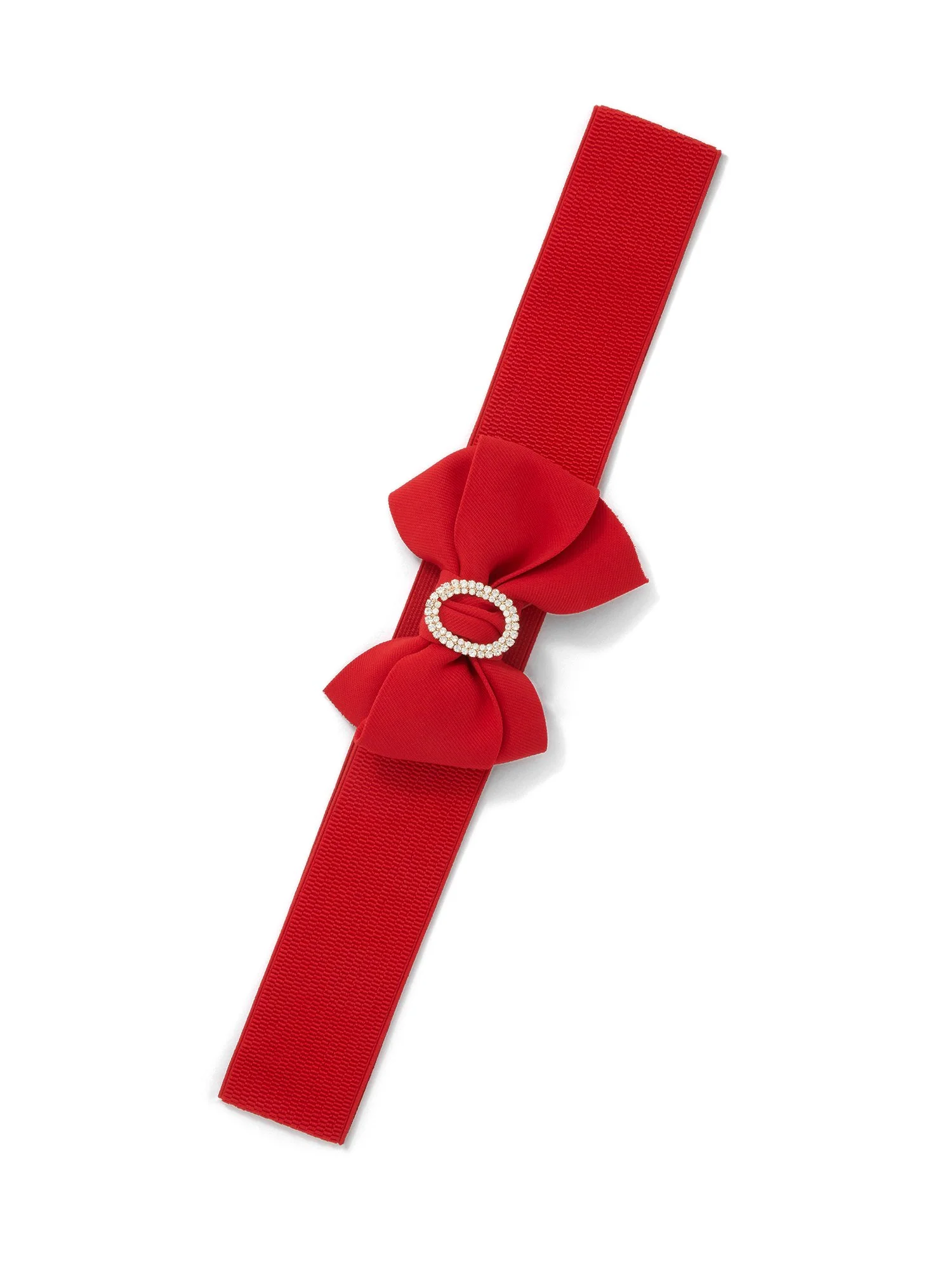 Bow-Detail Stretch Belt