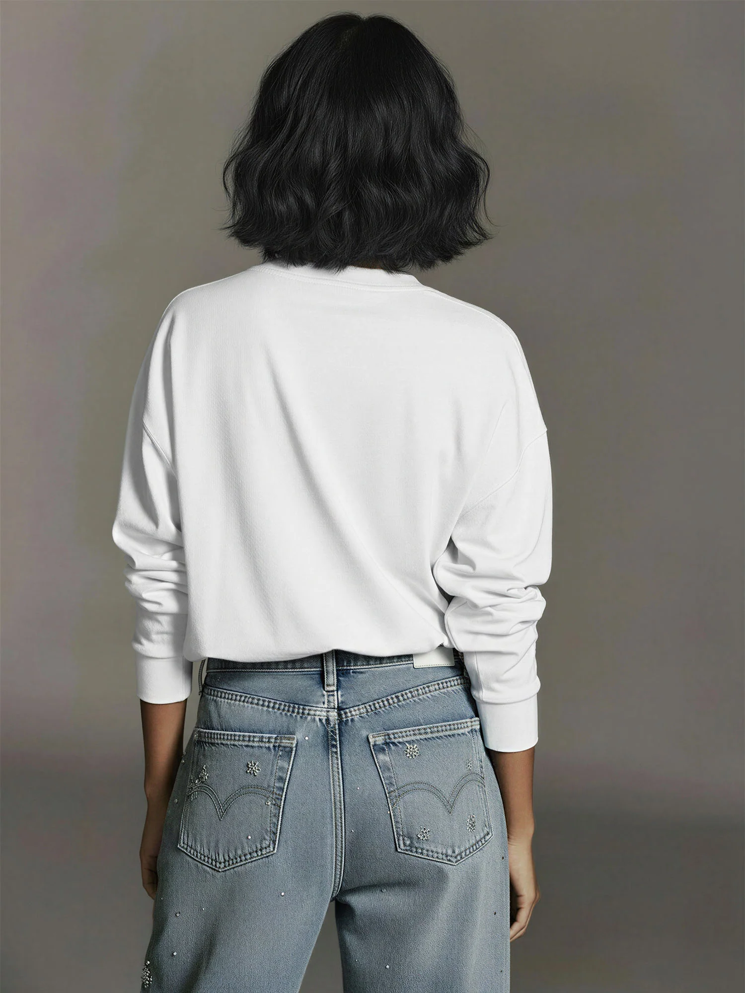 Bow Detail Sweatshirt - Image 10
