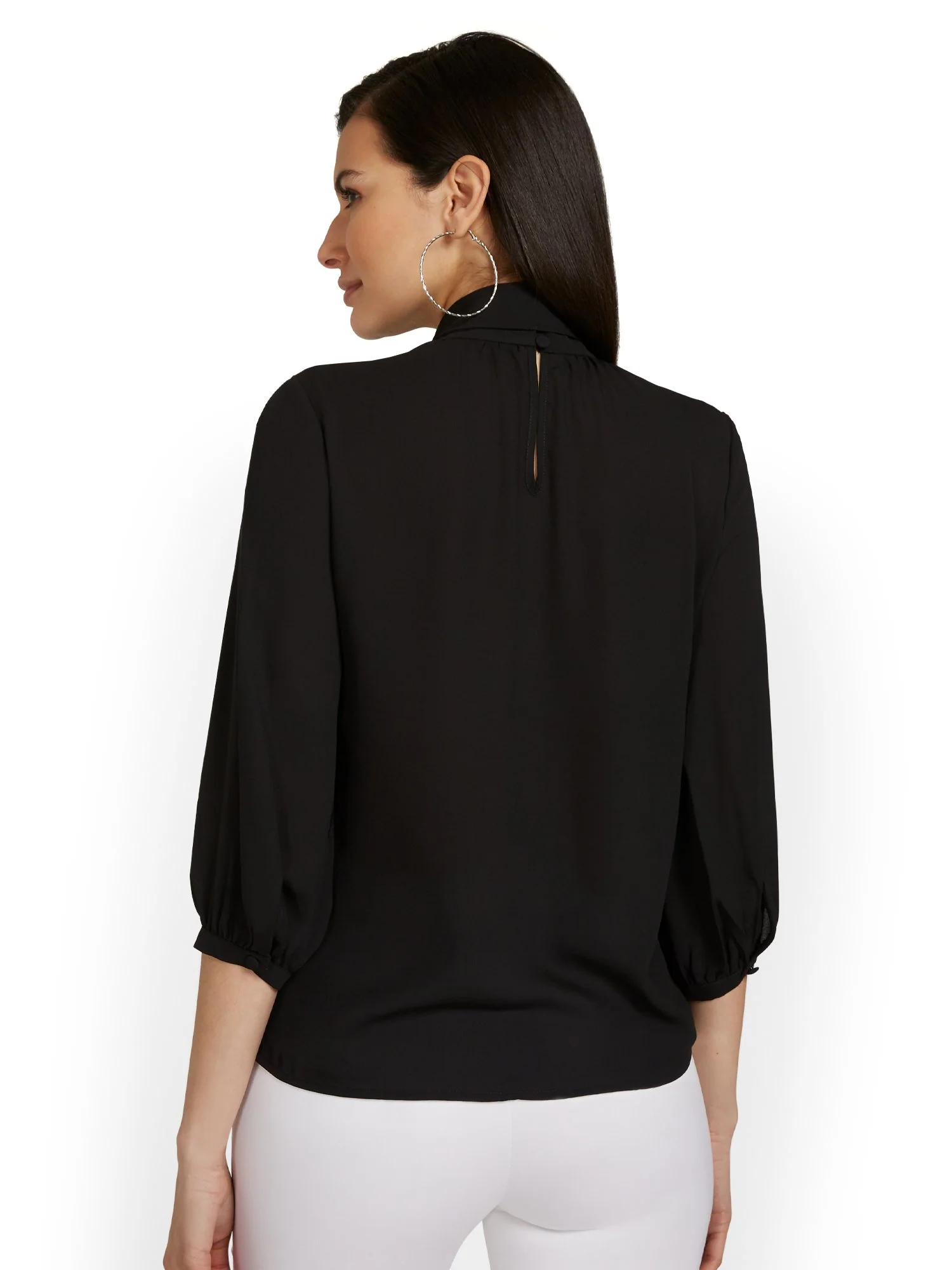 Bow-Neck Blouse - Image 3