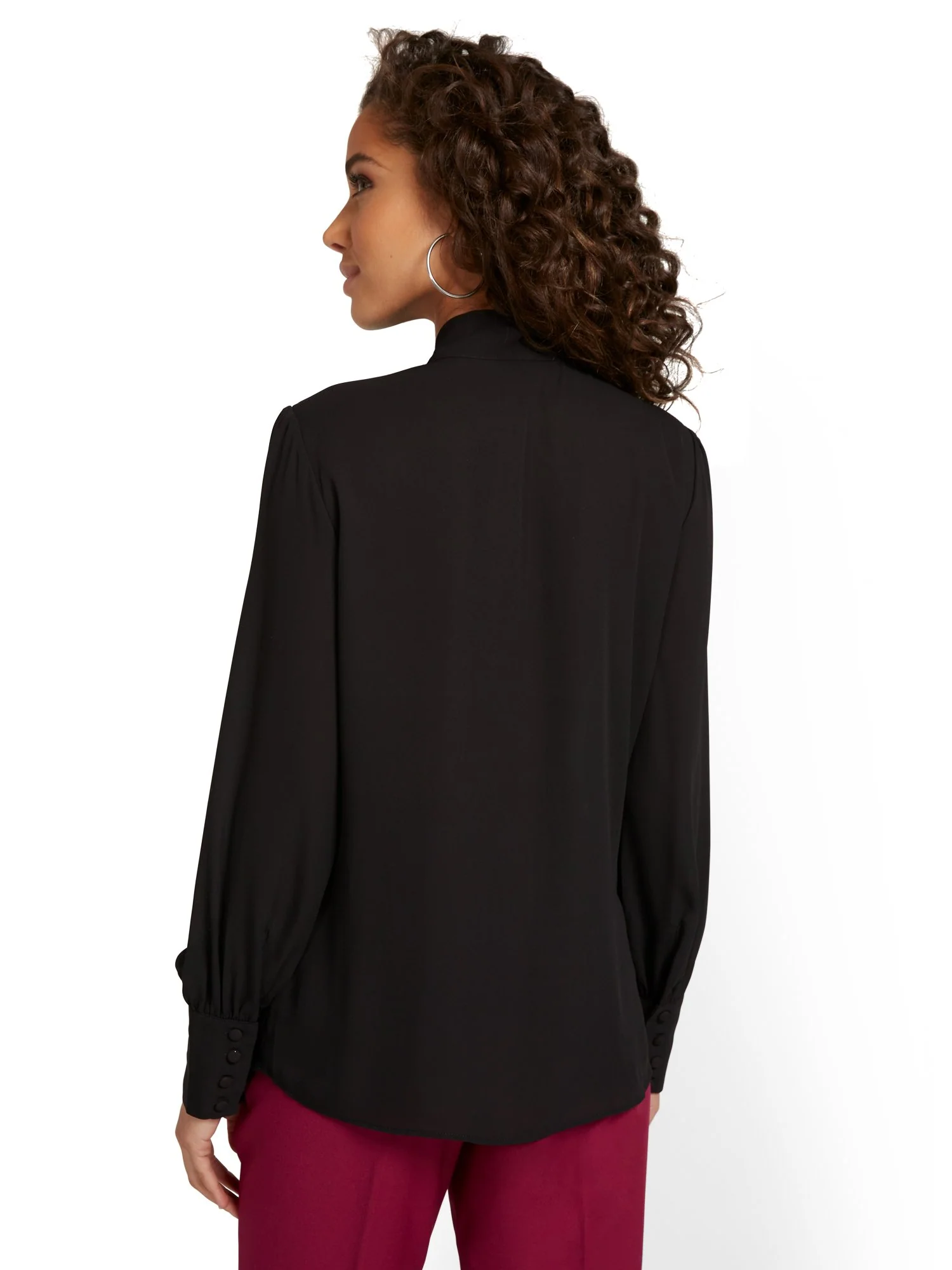 Bow-Neck Blouse - Image 3