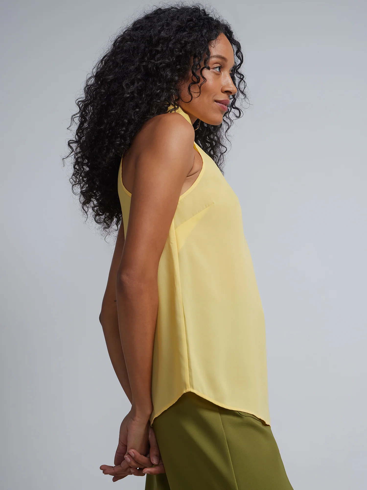 Bow-Neck Halterneck Blouse - Image 2
