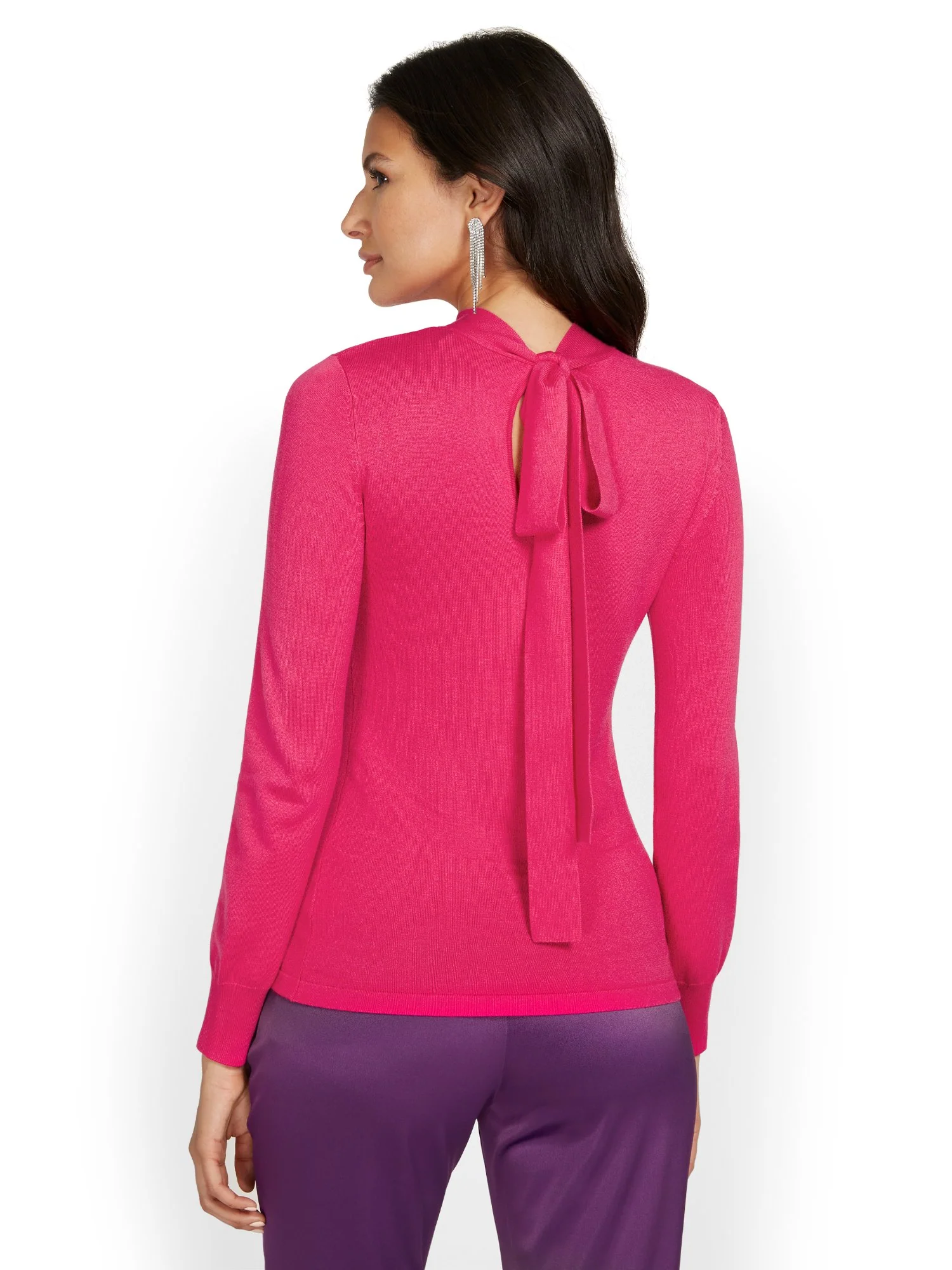 Bow-Neck Sweater - Image 3