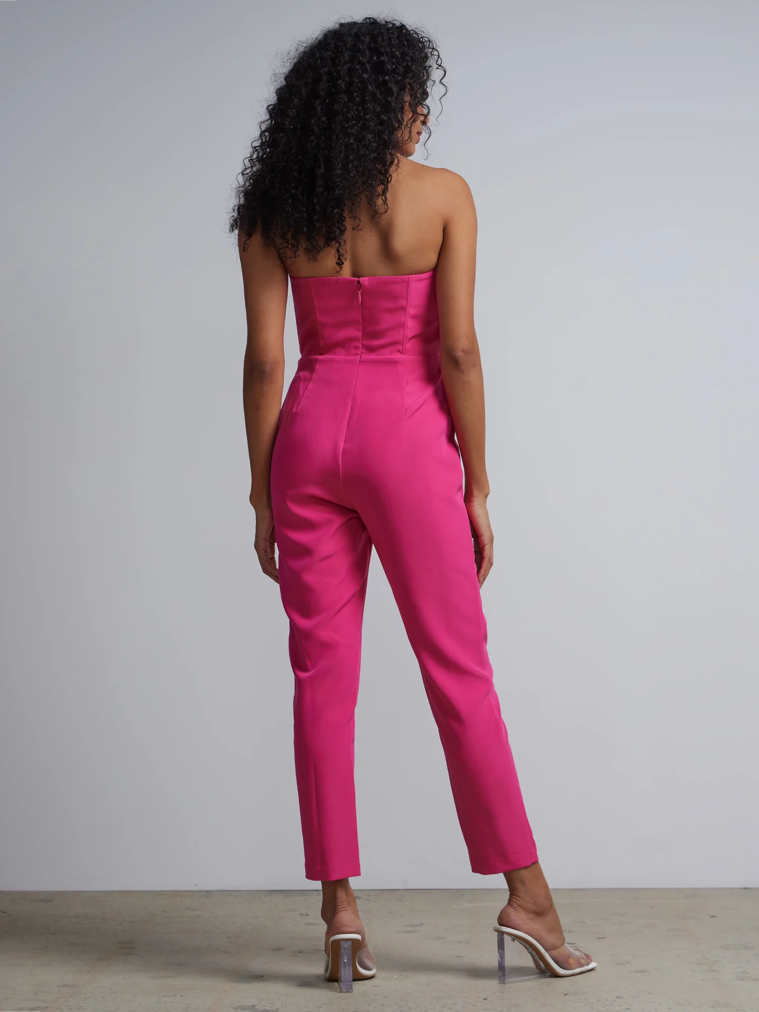 Bow-Waist Cape-Effect Jumpsuit - Image 3