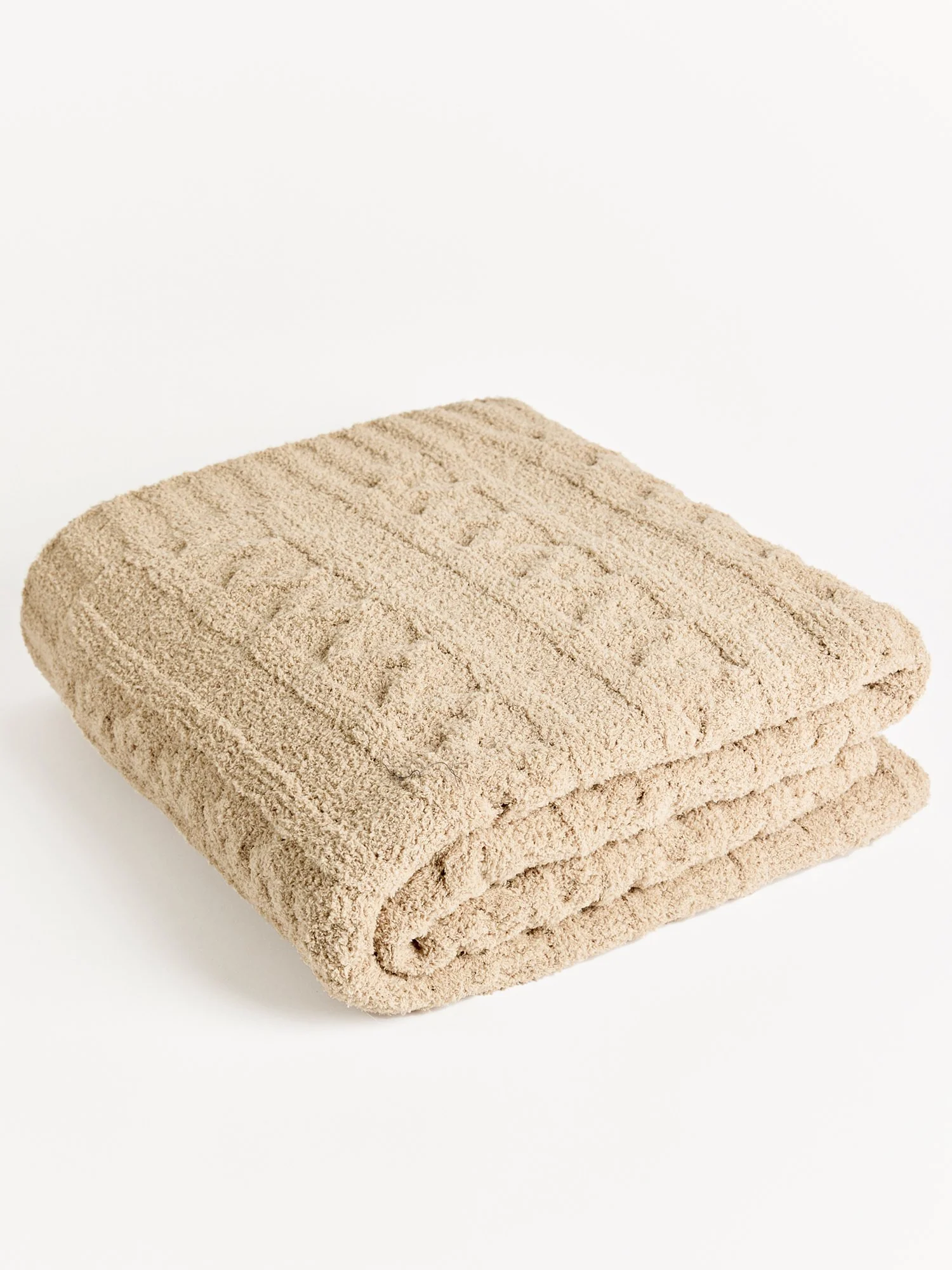 Braided Cable Knit Throw Blanket - Comfy Luxe - Image 2