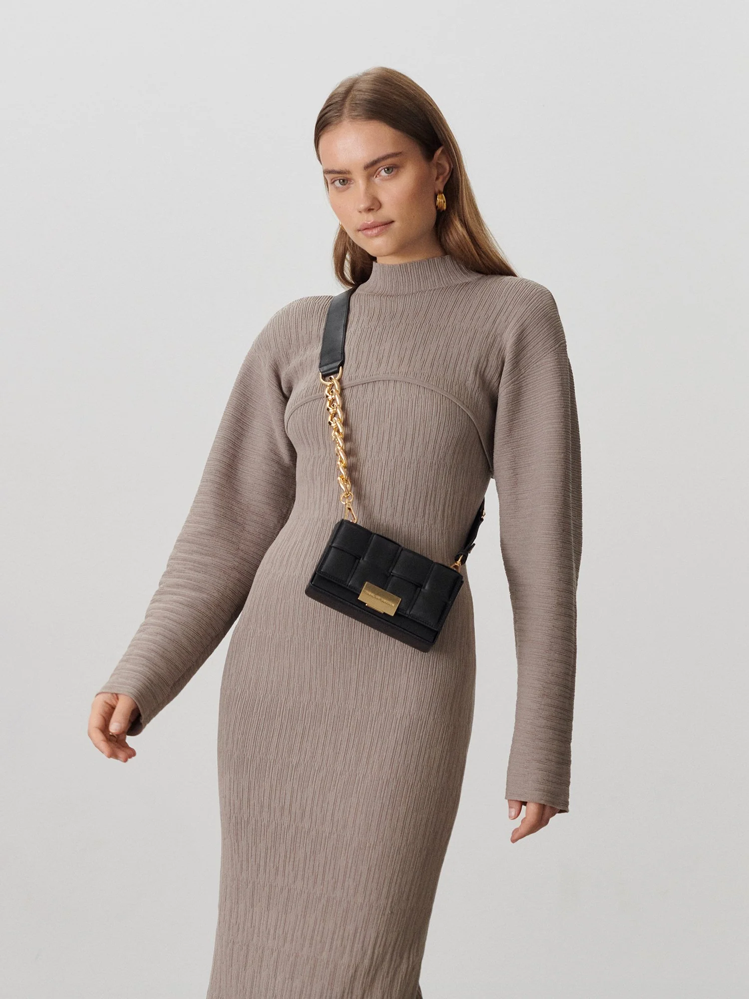 Ideal Of Sweden Braided Crossbody Bag, Black - Brands We Love - Image 6