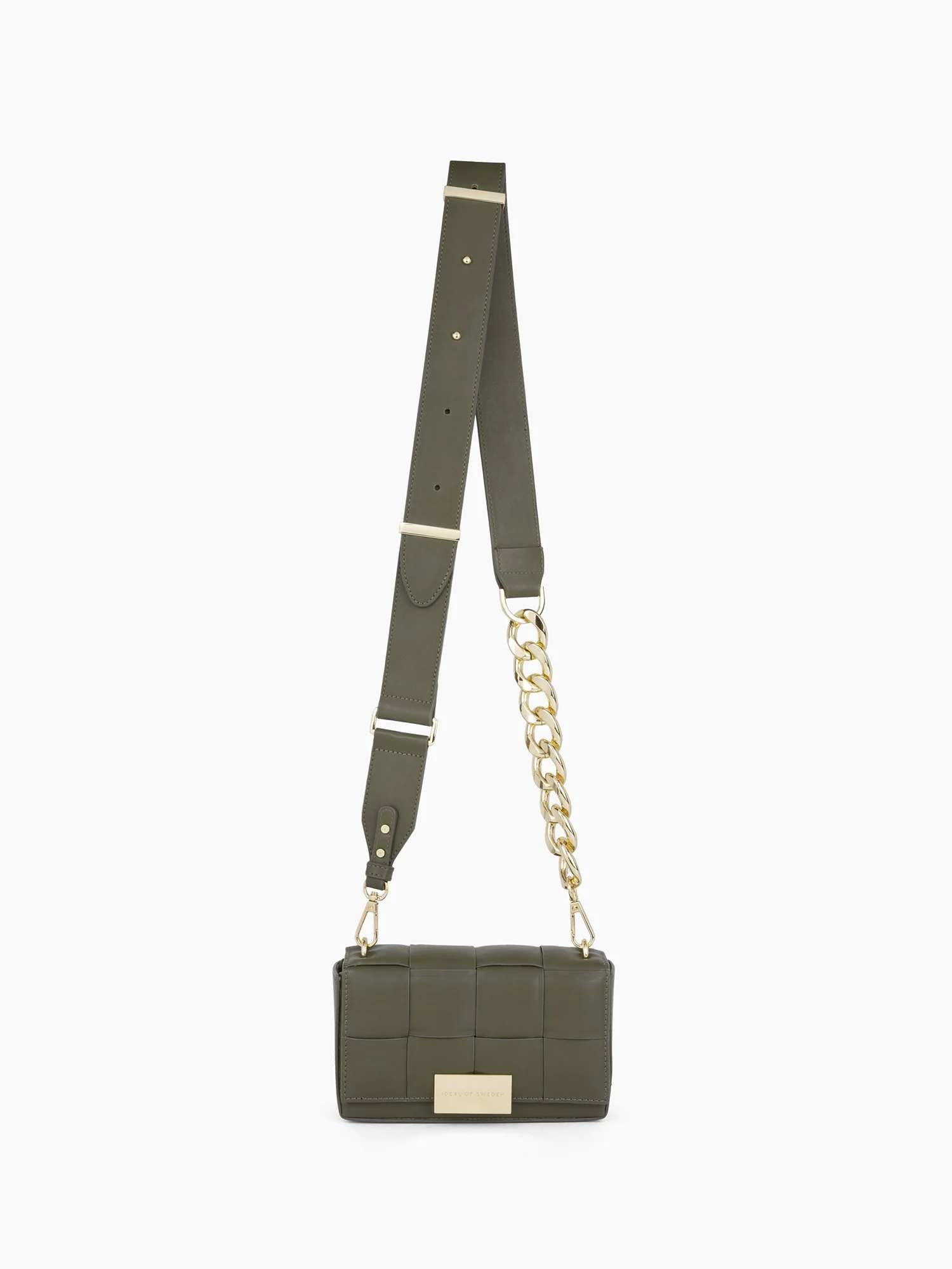 Ideal Of Sweden Braided Crossbody Bag, Olive - Brands We Love - Image 3