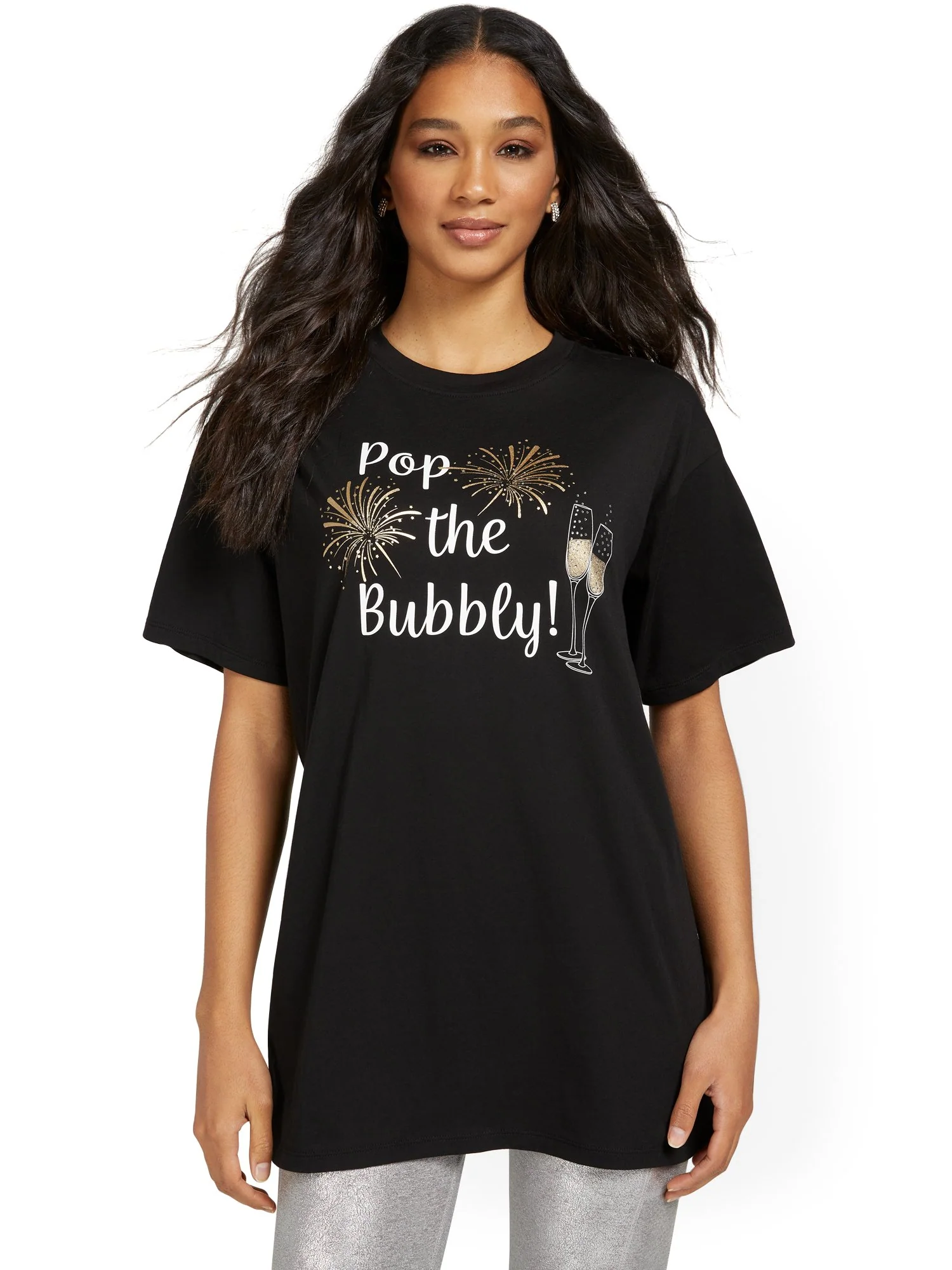 Bubbly Oversized Graphic Tee