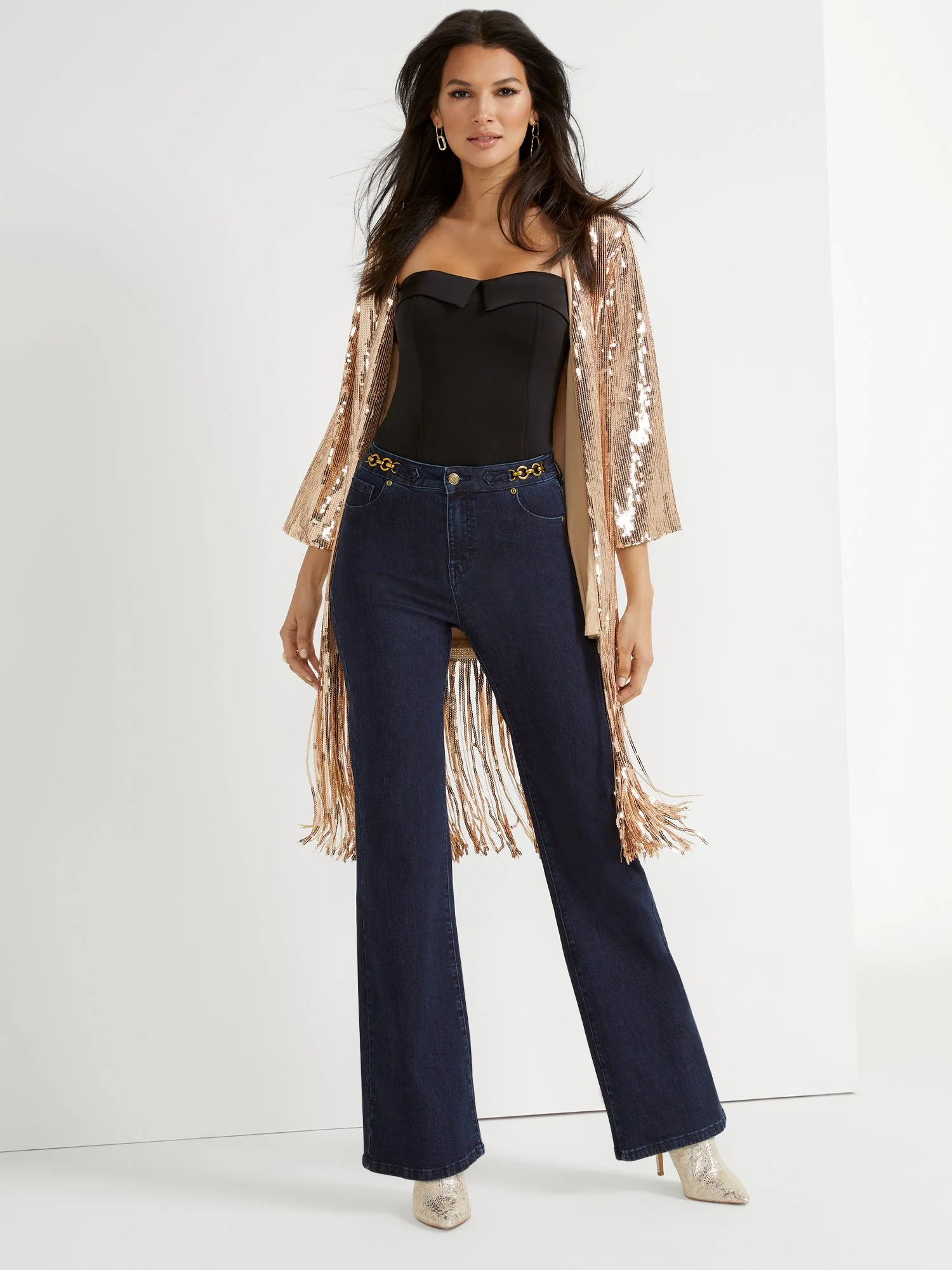 Buckle-Detail Wide-Leg Jeans - Image 2