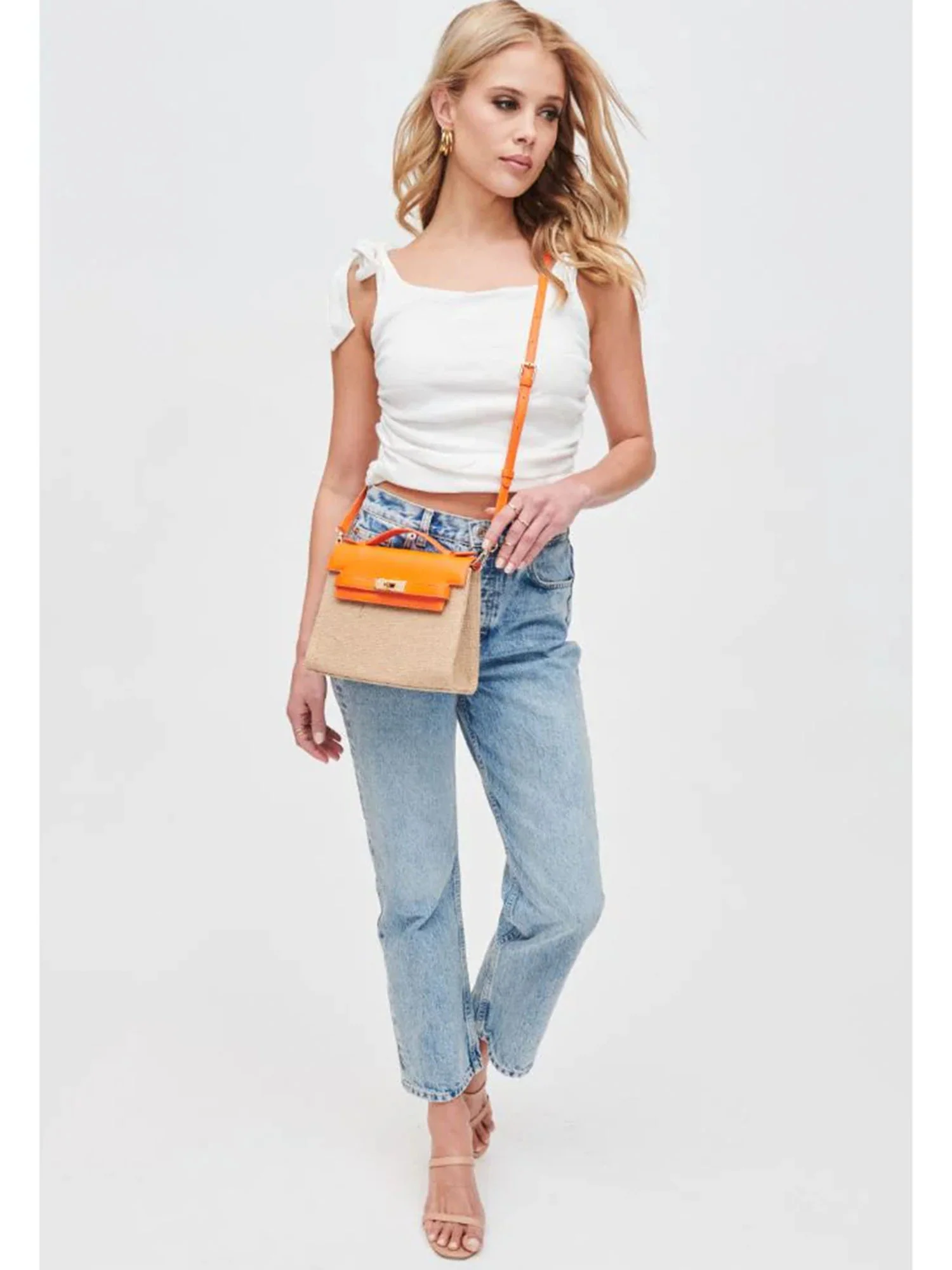 Urban Expressions Burlap Convertible Top Handle Bag - Brands We Love - Image 8