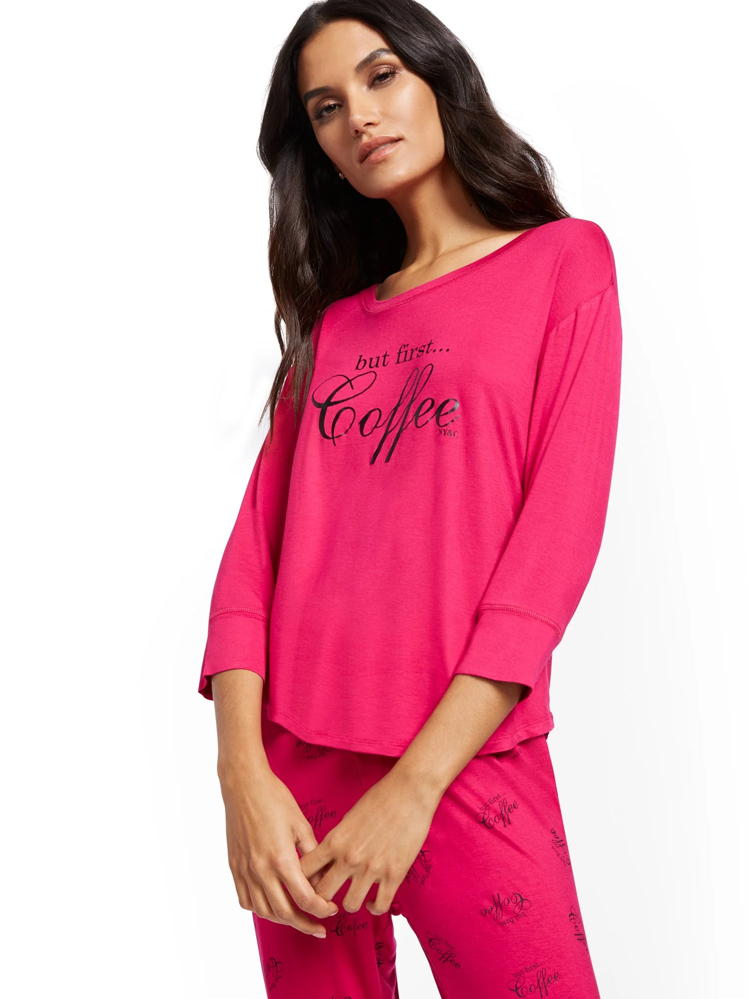 'But First, Coffee' Sleep Tee - Image 2