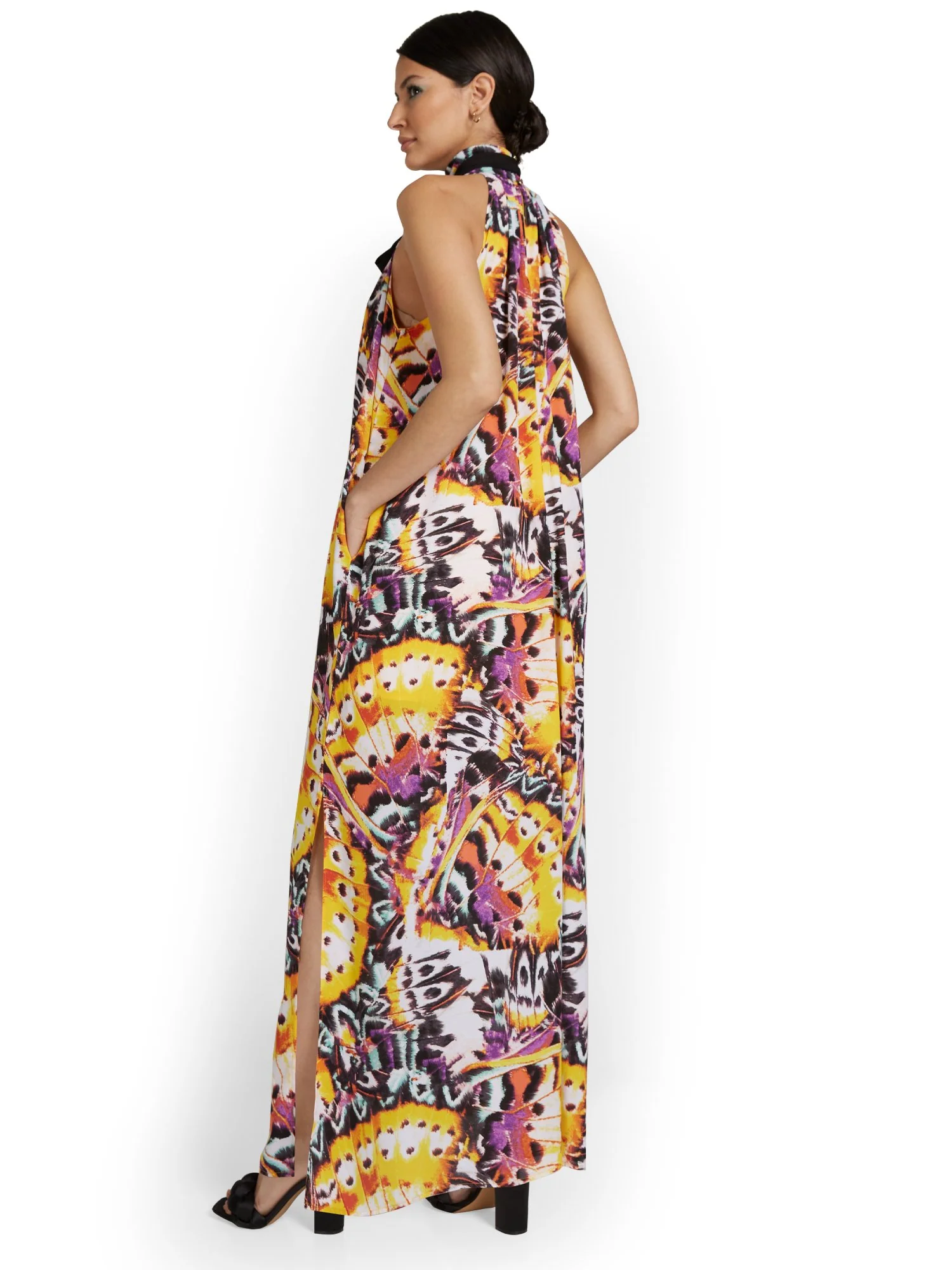 Butterfly-Print Maxi Dress - Image 3