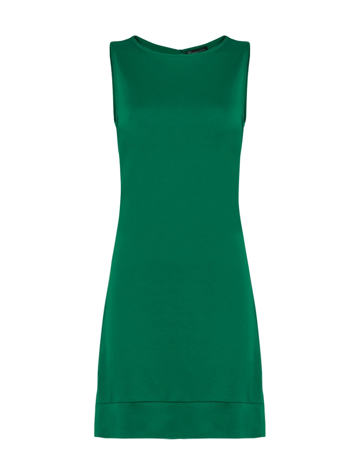 Button-Accent Cotton Shift Dress - Image 9