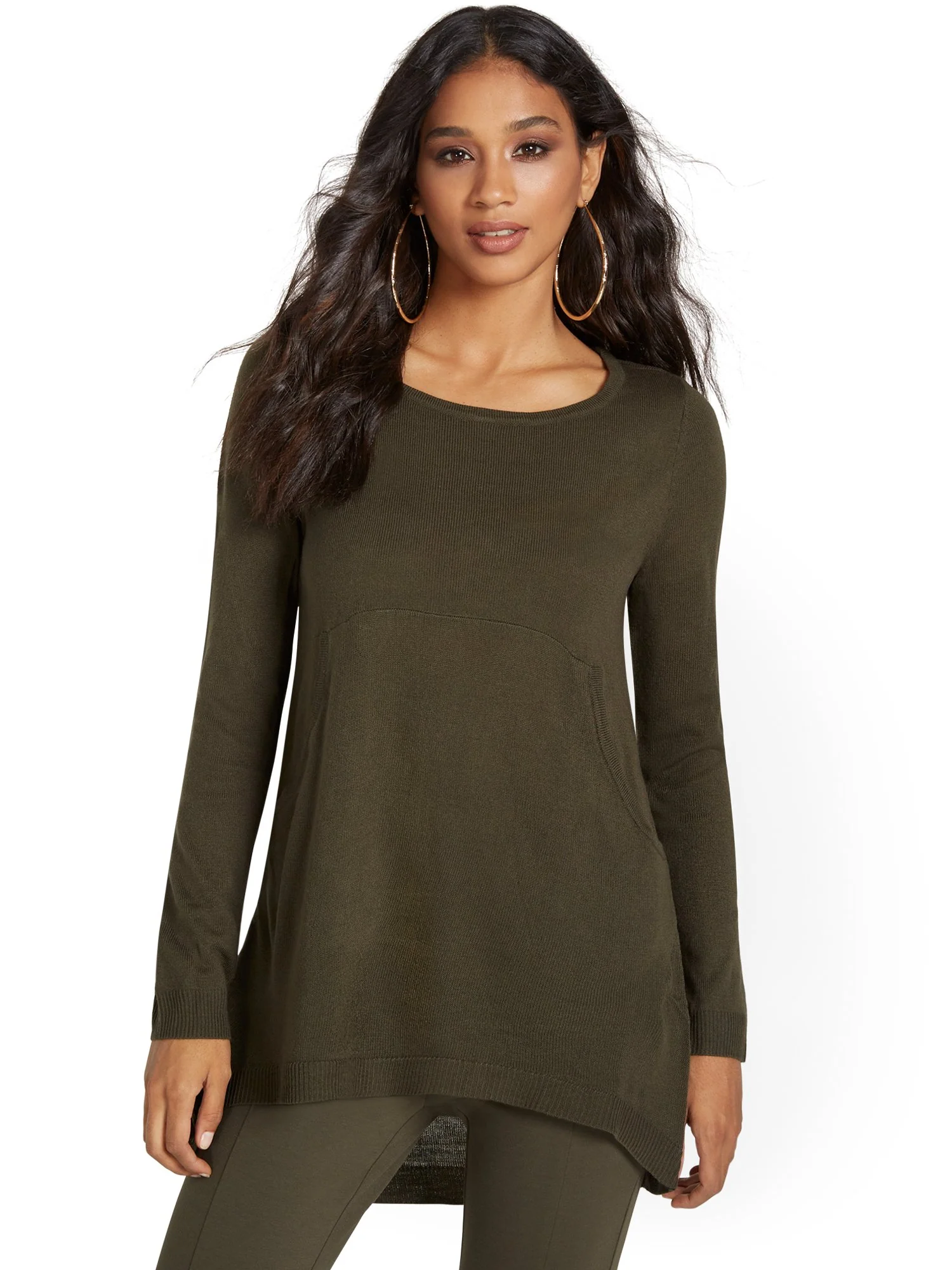 Button-Back Tunic Sweater - Image 12