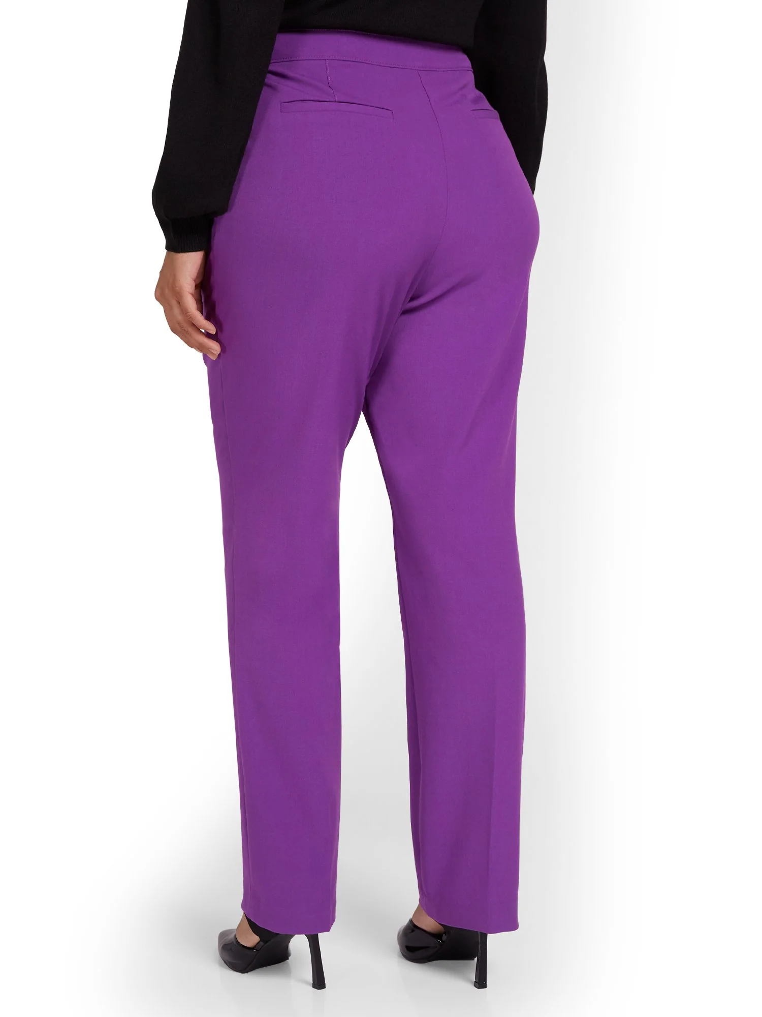 Button-Detail Straight-Leg Pant - Image 8