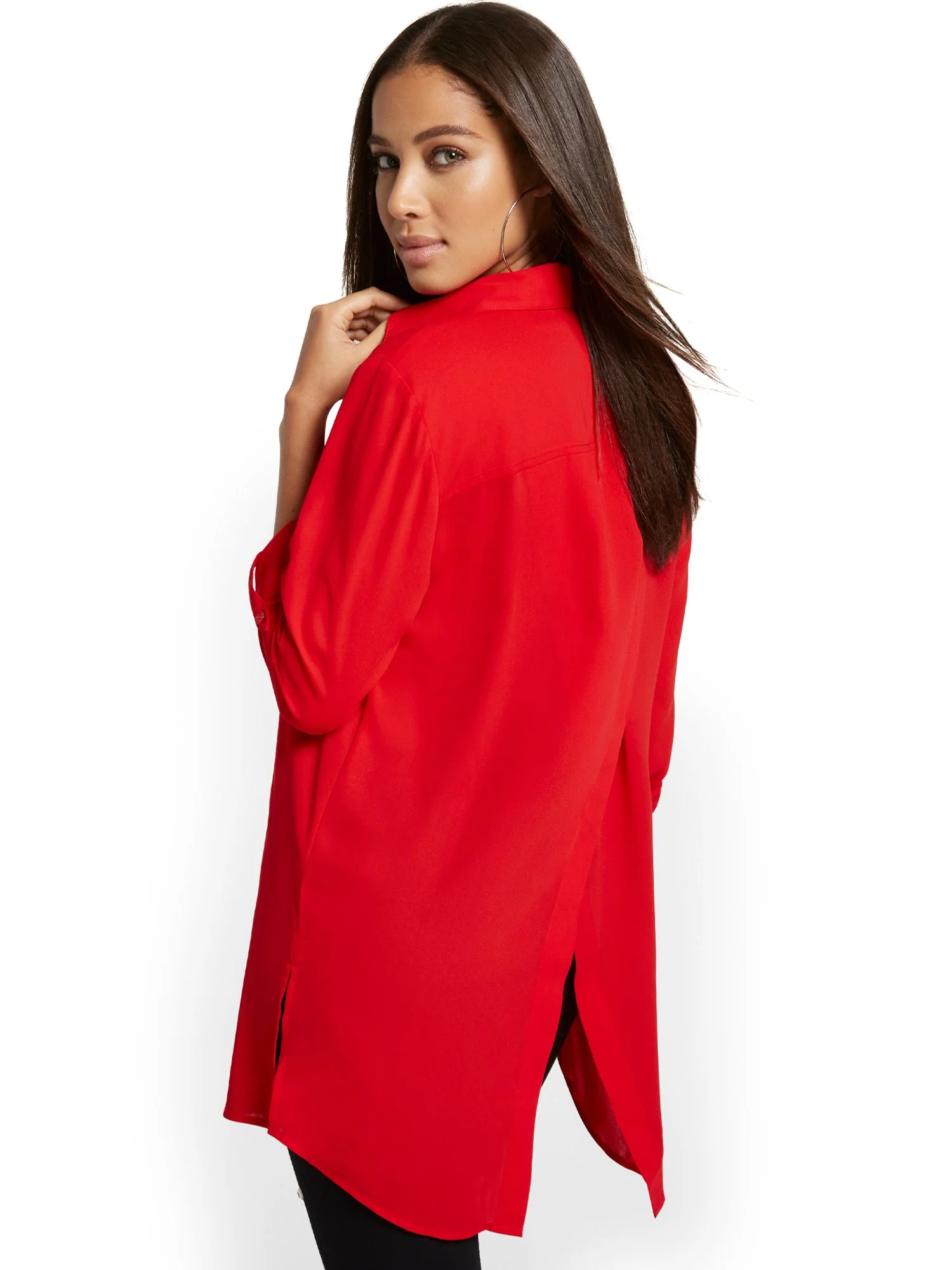 Button-Down Tunic Top - Image 6
