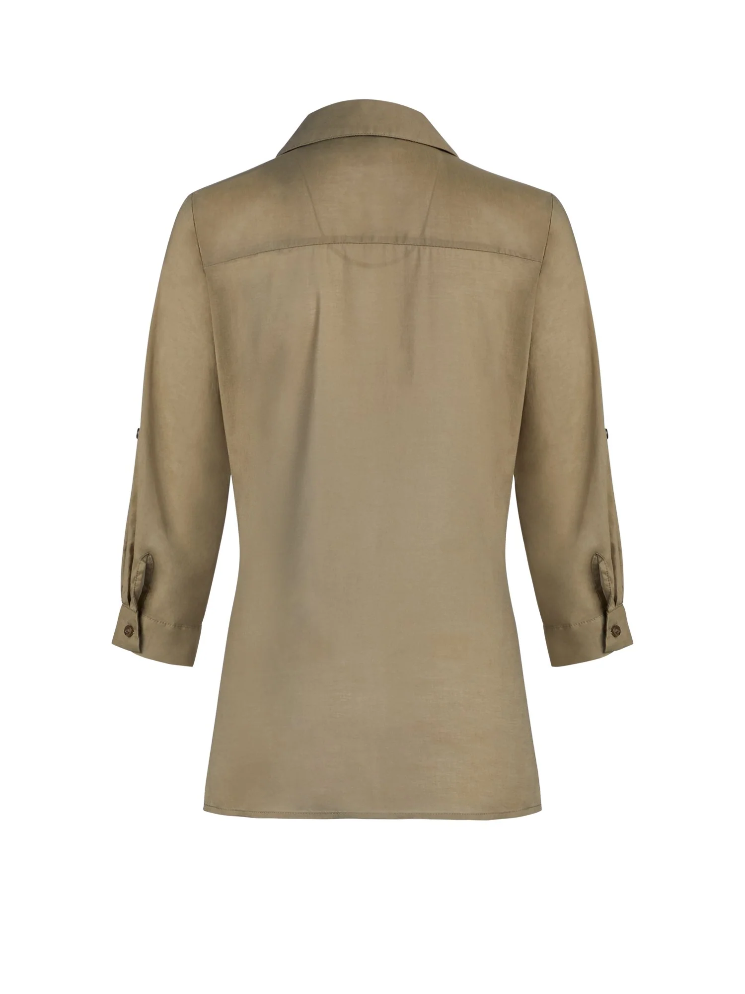 Button-Down Twist-Front Shirt - Image 7