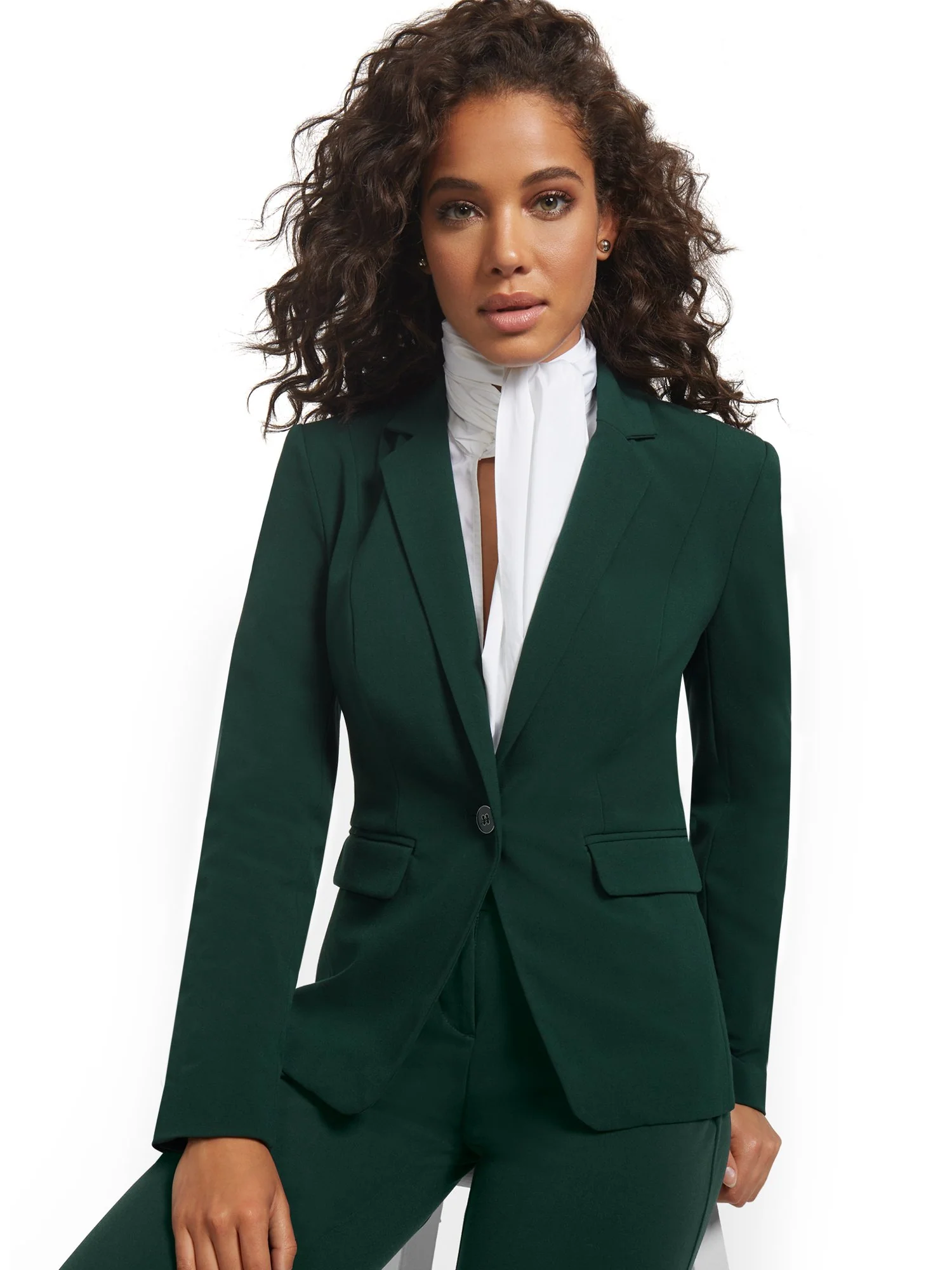 Button-Front Blazer - Image 8